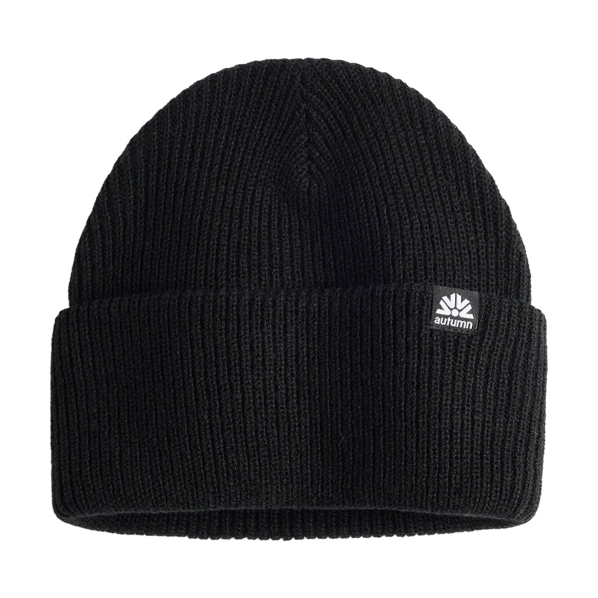 Autumn Simple Solid Beanie - Black image 1