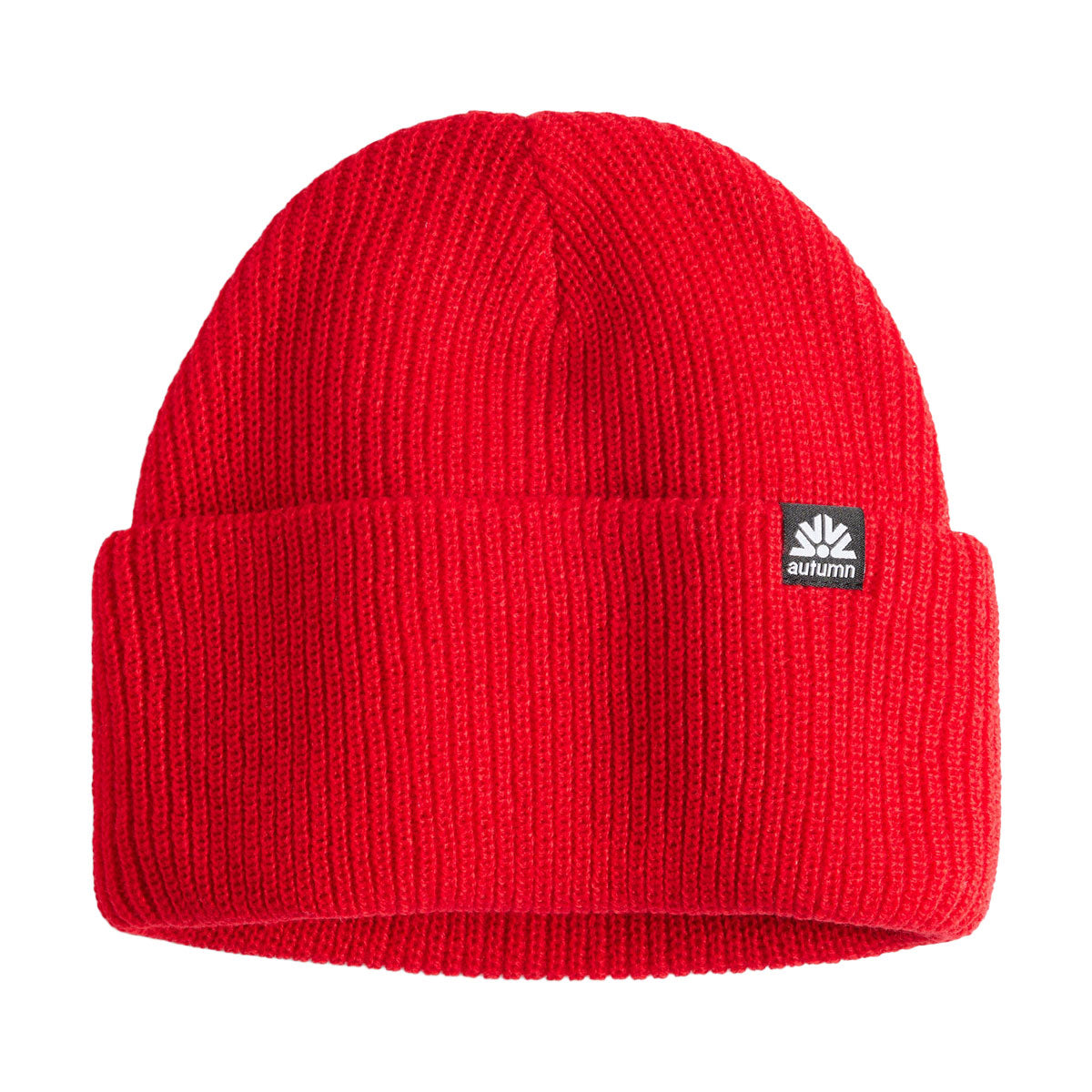 Autumn Simple Solid Beanie - Flaming image 1