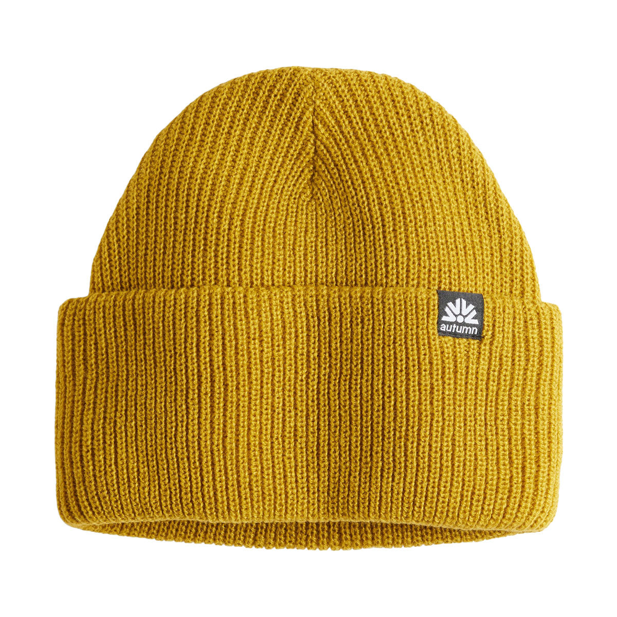 Autumn Simple Solid Beanie - Olive Ochre image 1