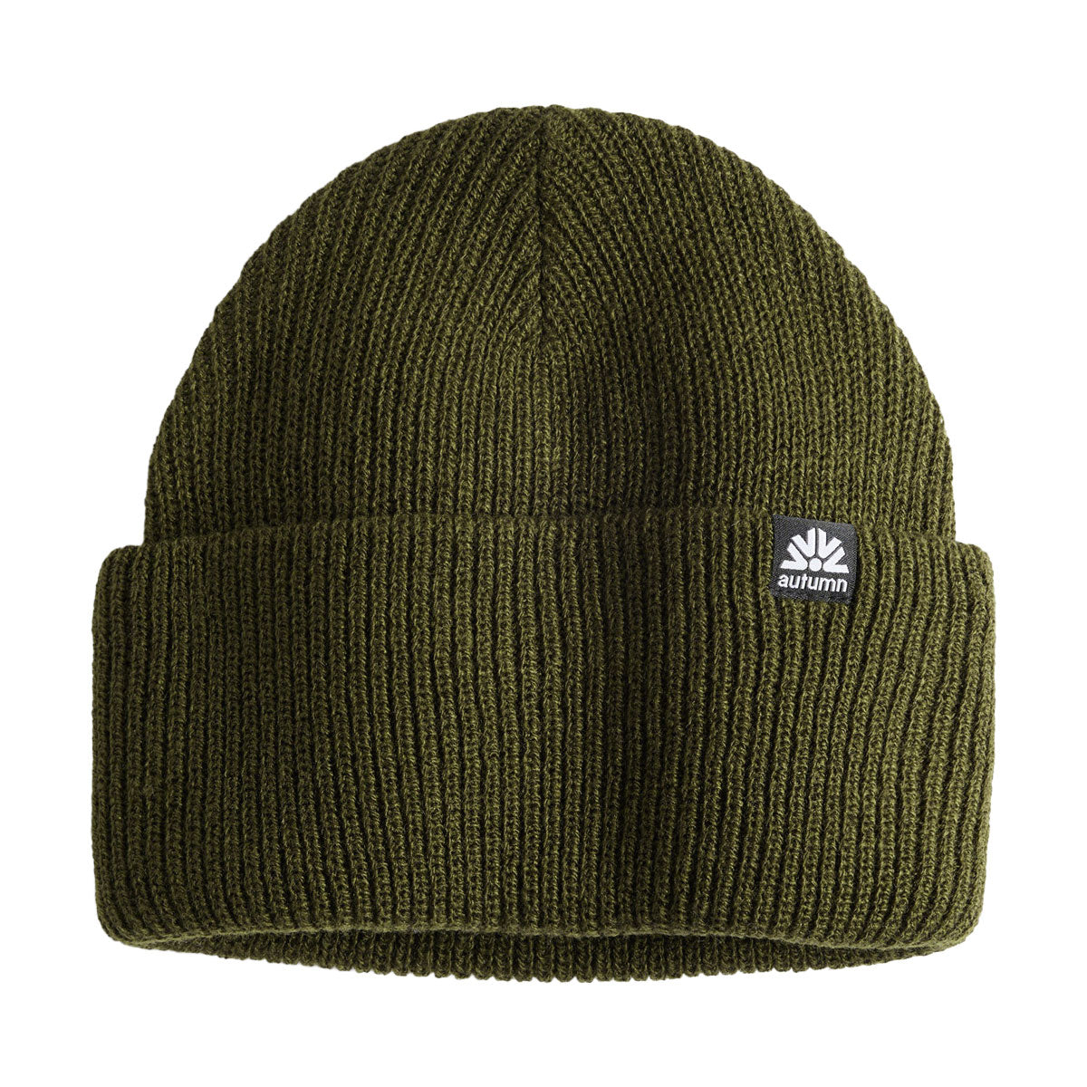 Autumn Simple Solid Beanie - Army image 1