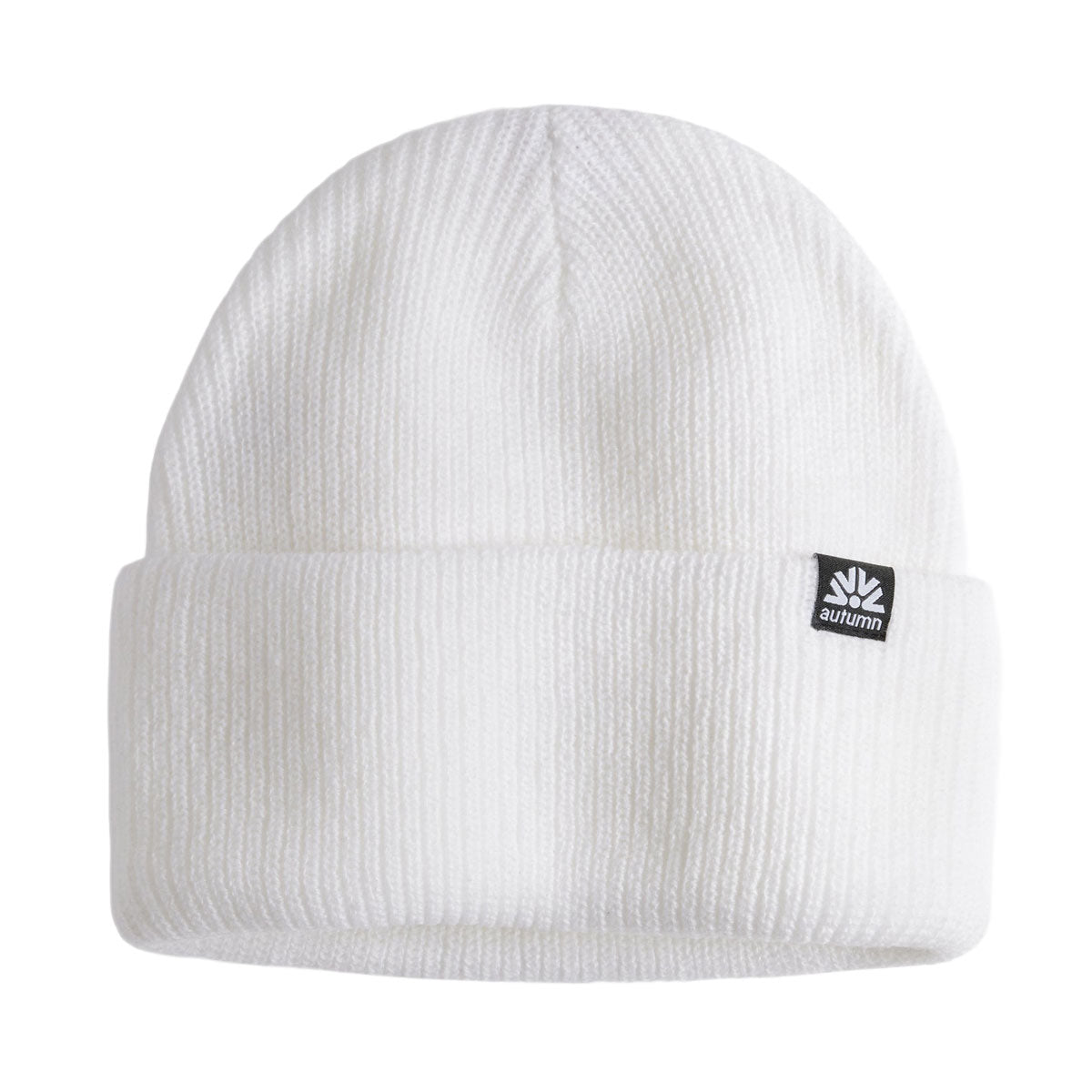 Autumn Simple Solid Beanie - White image 1