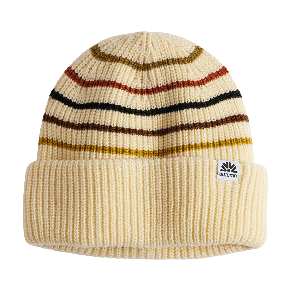 Autumn Retro Beanie - Eggshell image 1