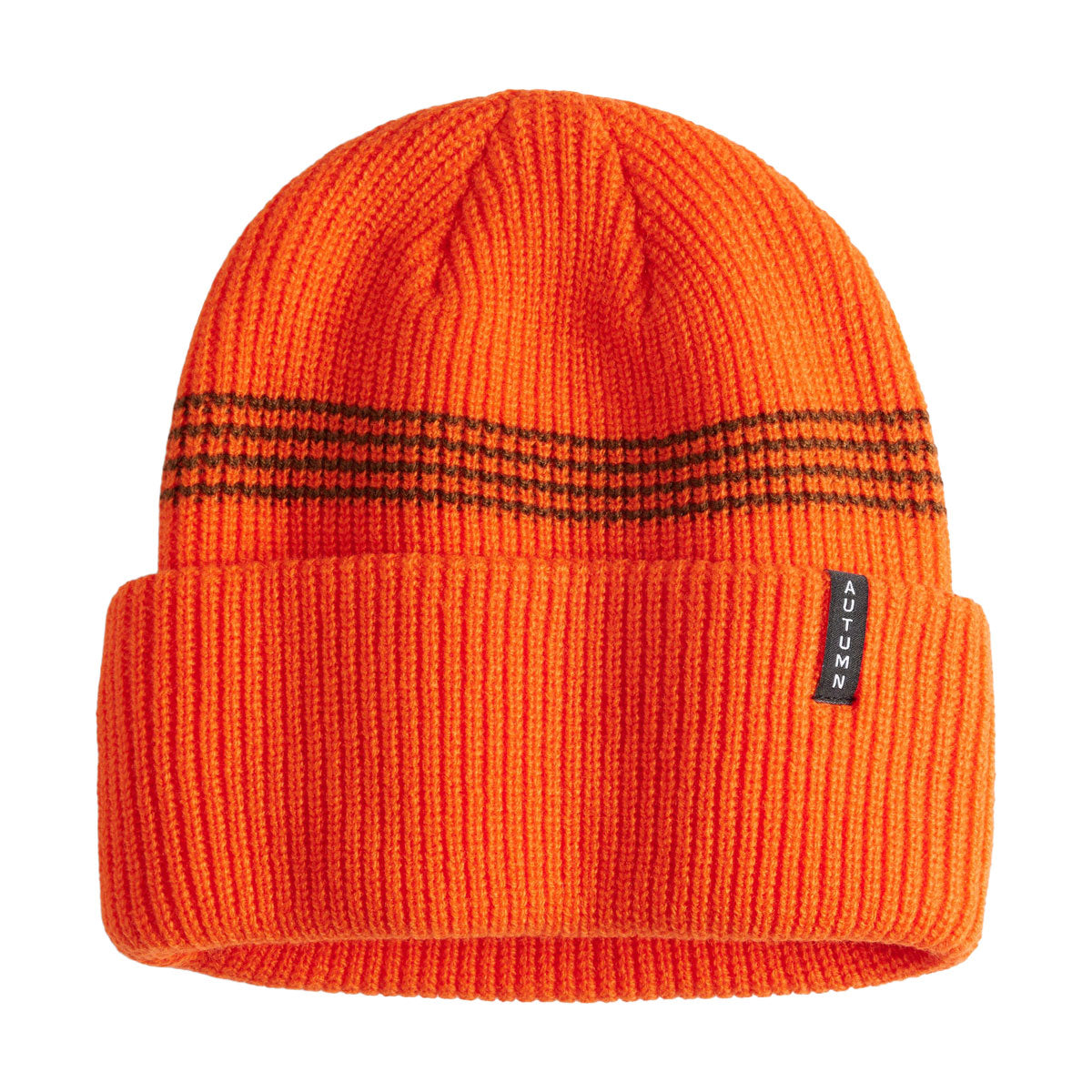 Autumn Mini Stripe Beanie - Safety Orange image 1