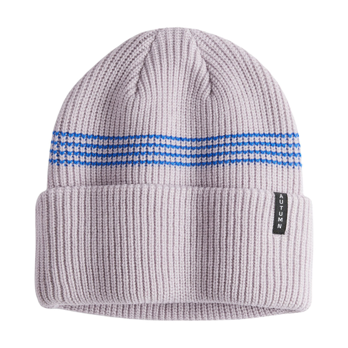 Autumn Mini Stripe Beanie - Whisper Pink image 1
