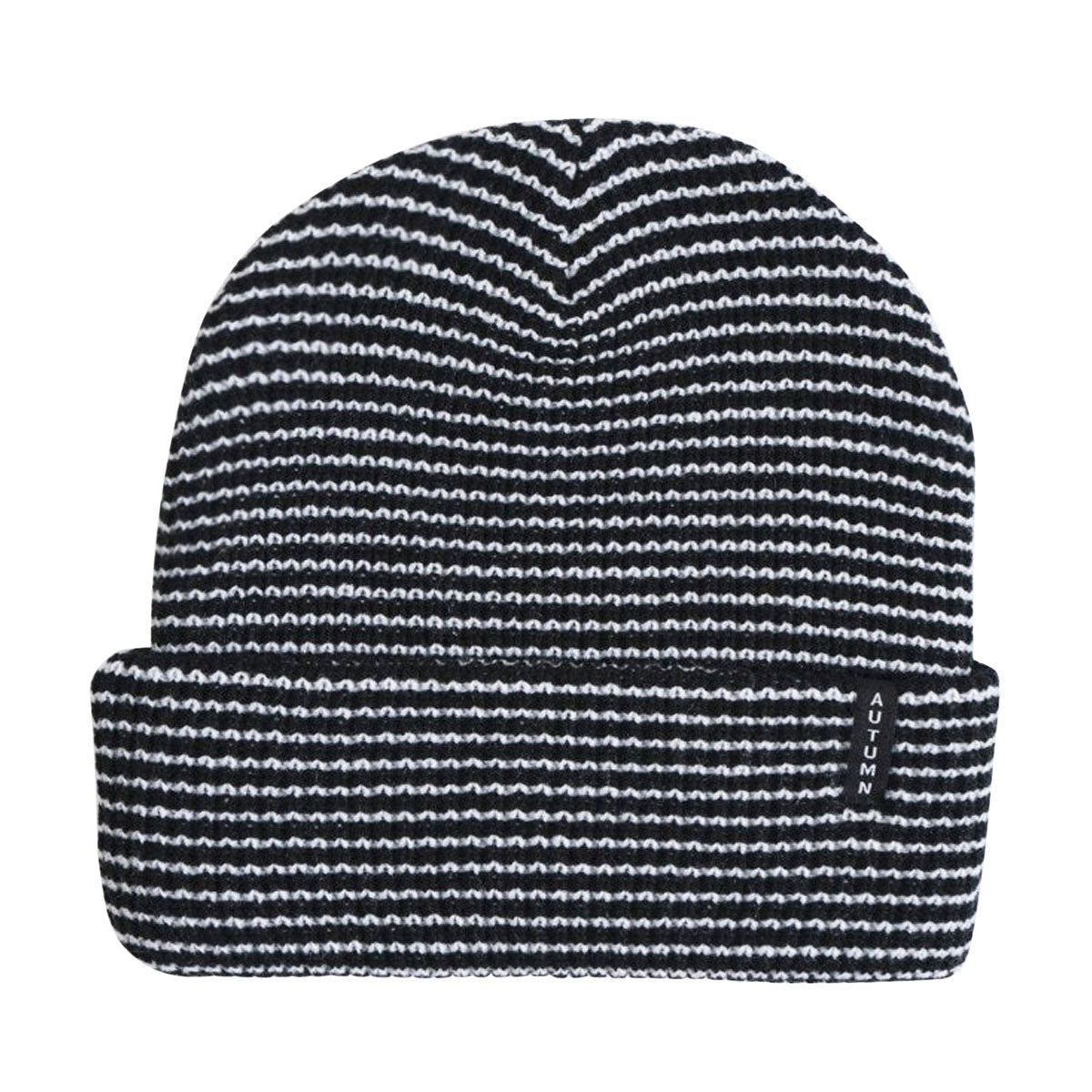 Autumn Stripe Beanie - Black image 1