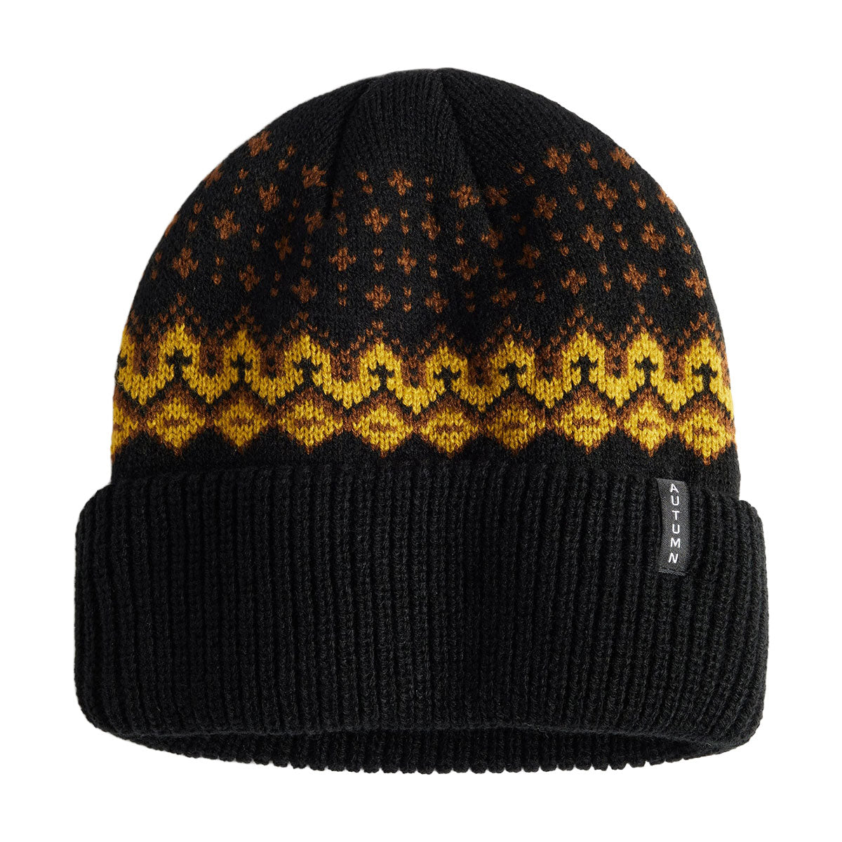 Autumn Fairisle Beanie - Black image 1