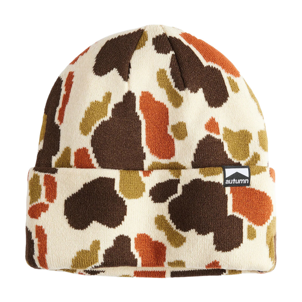 Autumn Duck Camo Beanie - Eggshell image 1