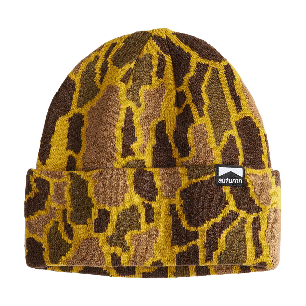 Autumn Treebark Beanie - Olive Ochre image 1