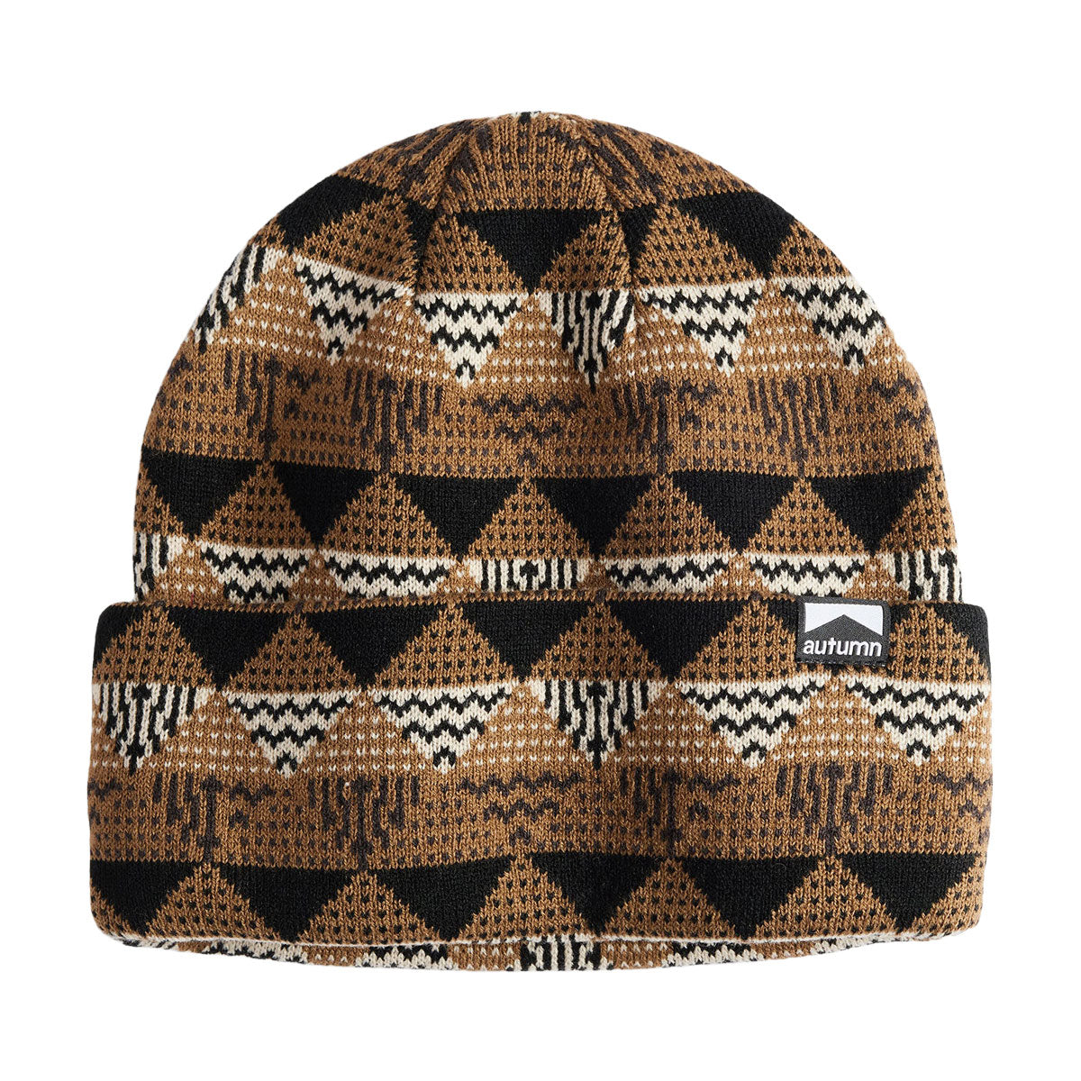 Autumn Landscape Beanie - Light Brown image 1
