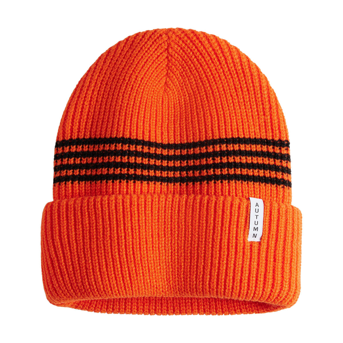 Autumn Youth Mini Stripe Beanie - Safety Orange image 1