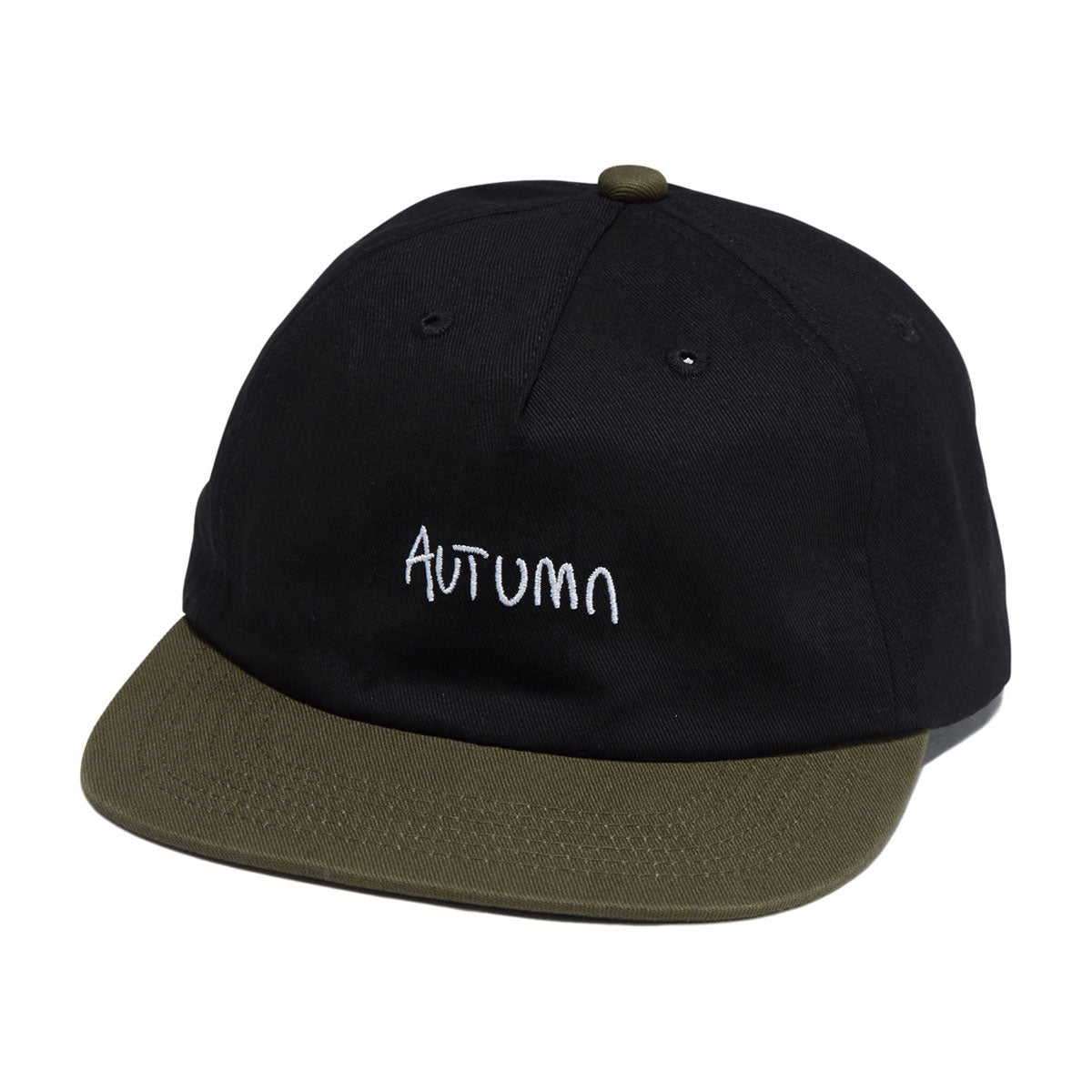 Autumn Two Tone Twill Snapback Hat - Black image 1