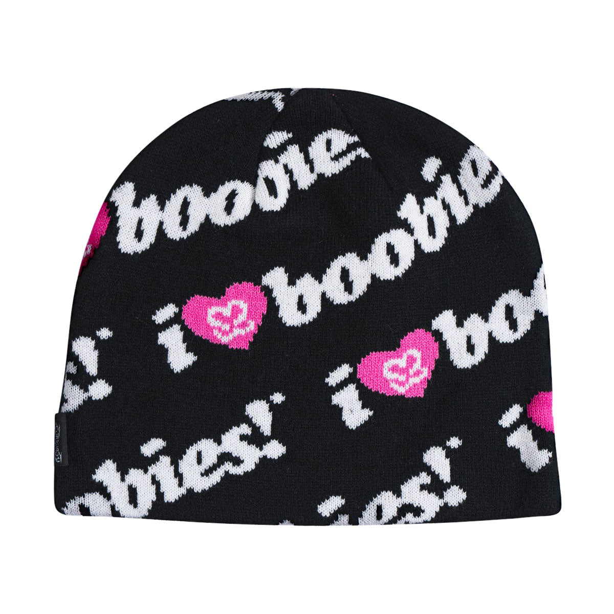Corduroy Keep A Breast Beanie - Black image 1