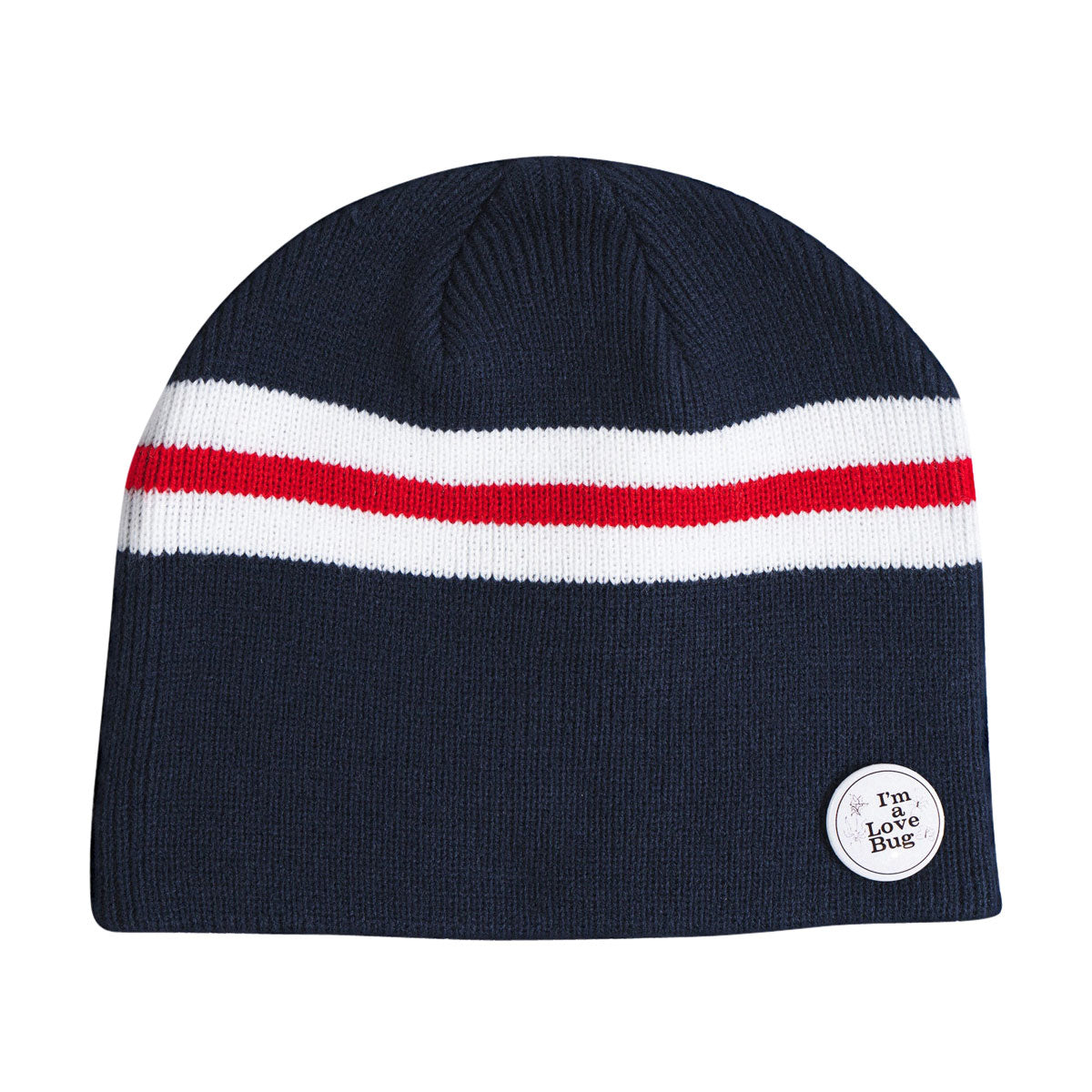Corduroy Love Bug By Kennedi Deck Beanie - Navy image 1