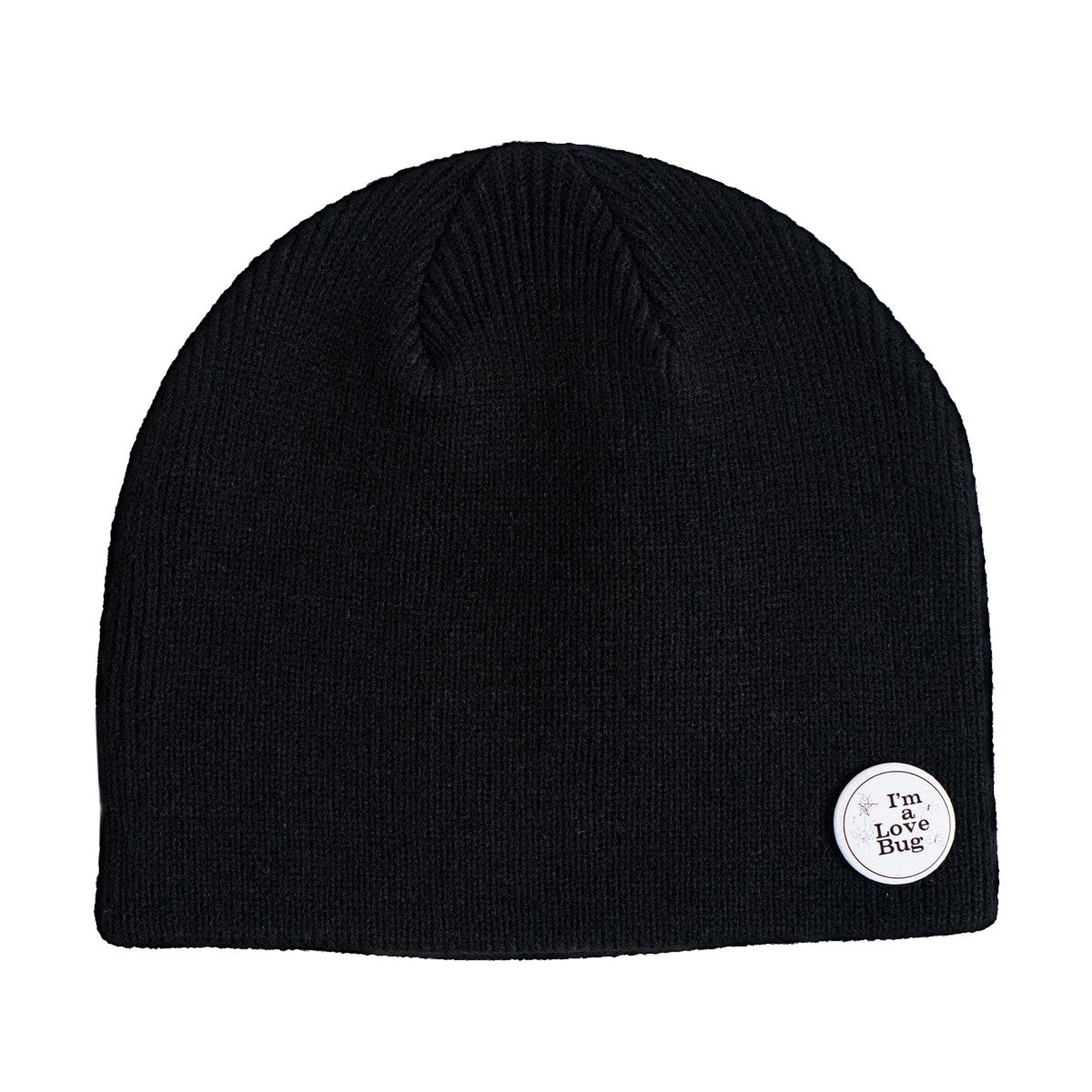 Corduroy Love Bug By Kennedi Deck Beanie - Black image 1