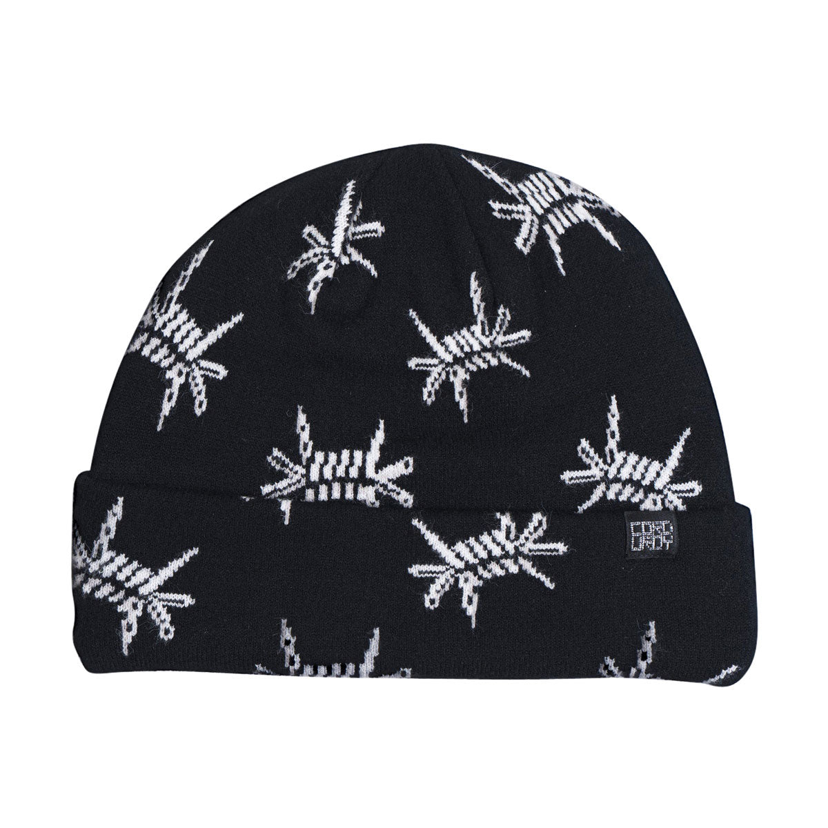 Corduroy Barb Beanie - Black image 1