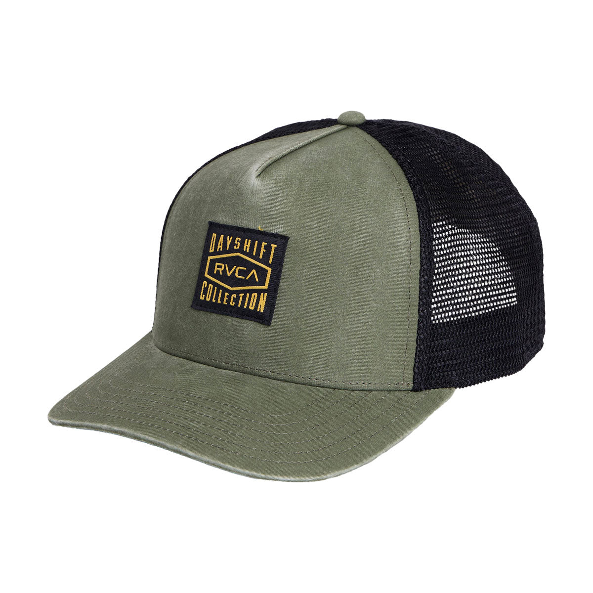 RVCA Dayshift Canvas Trucker Hat - Olive image 1