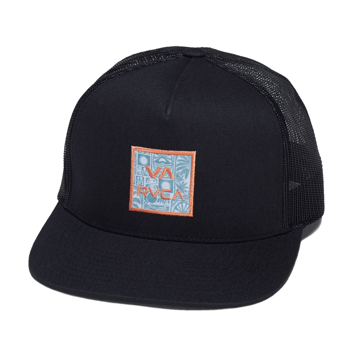 RVCA VA ATW Print Trucker Hat - Blue Combo image 1