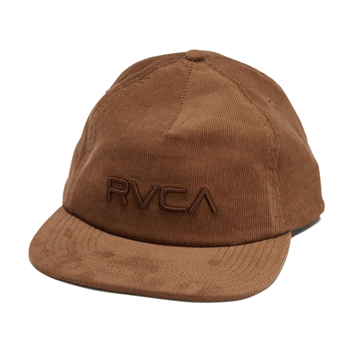 RVCA Big RVCA Cord Snapback Hat - Camel image 1