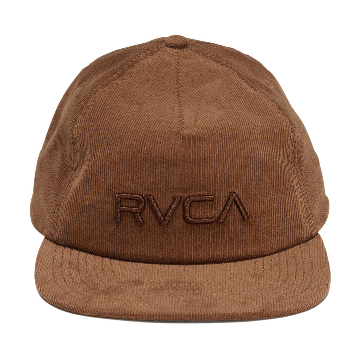 RVCA Big RVCA Cord Snapback Hat - Camel image 5