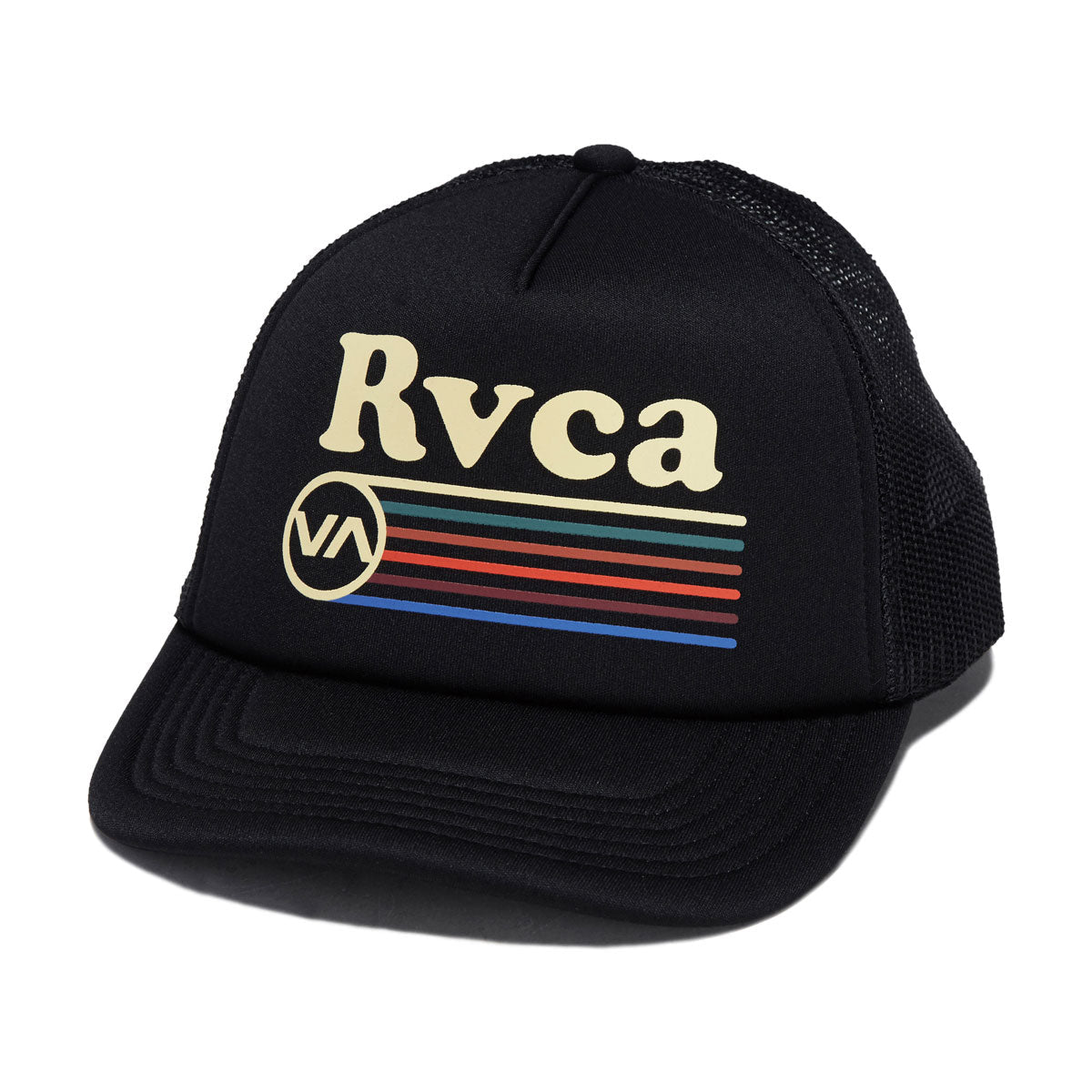 RVCA Womens Farrah Foam Mesh Trucker Hat - Black image 1
