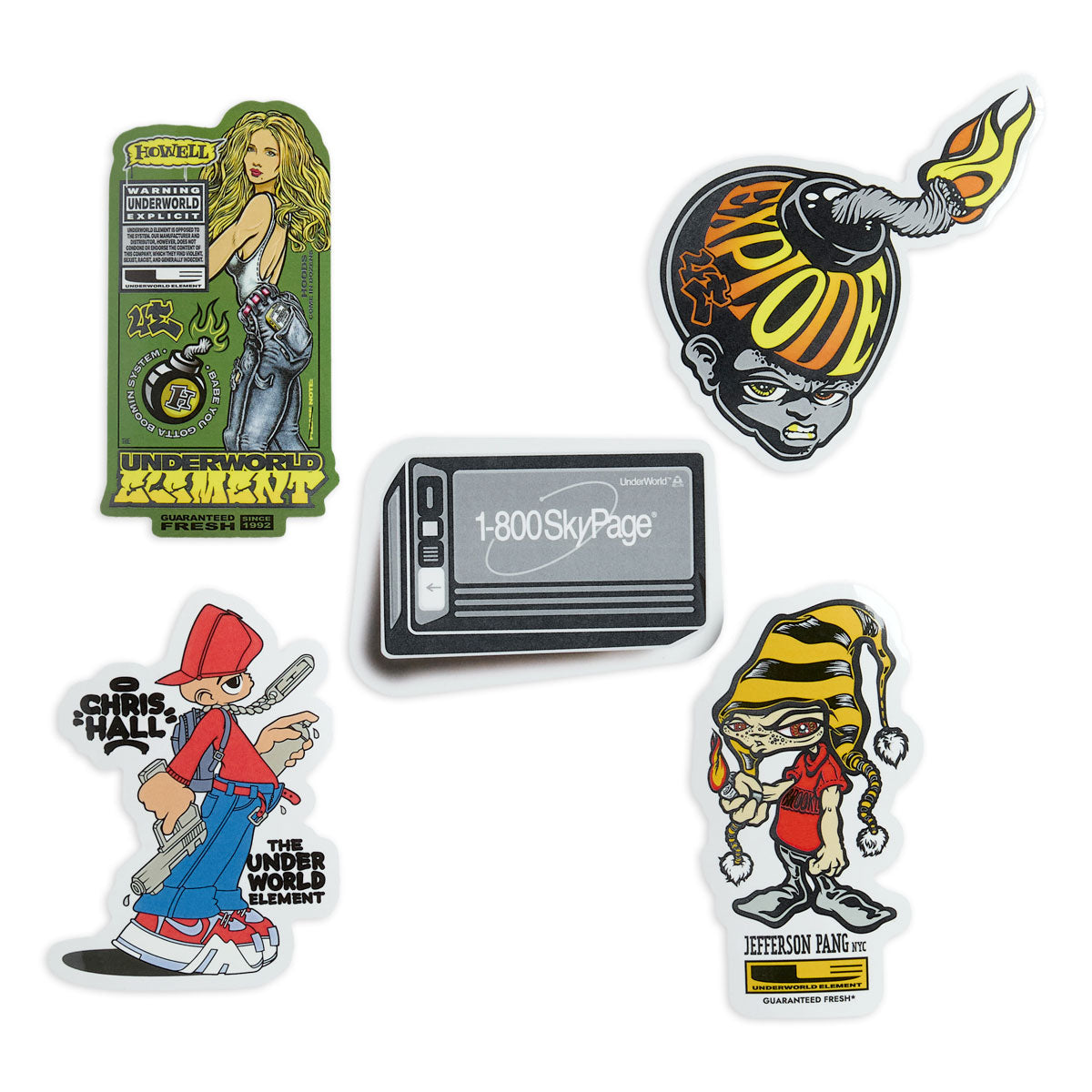 Underworld Element 5 Pack Of Stickers - Assorted image 1