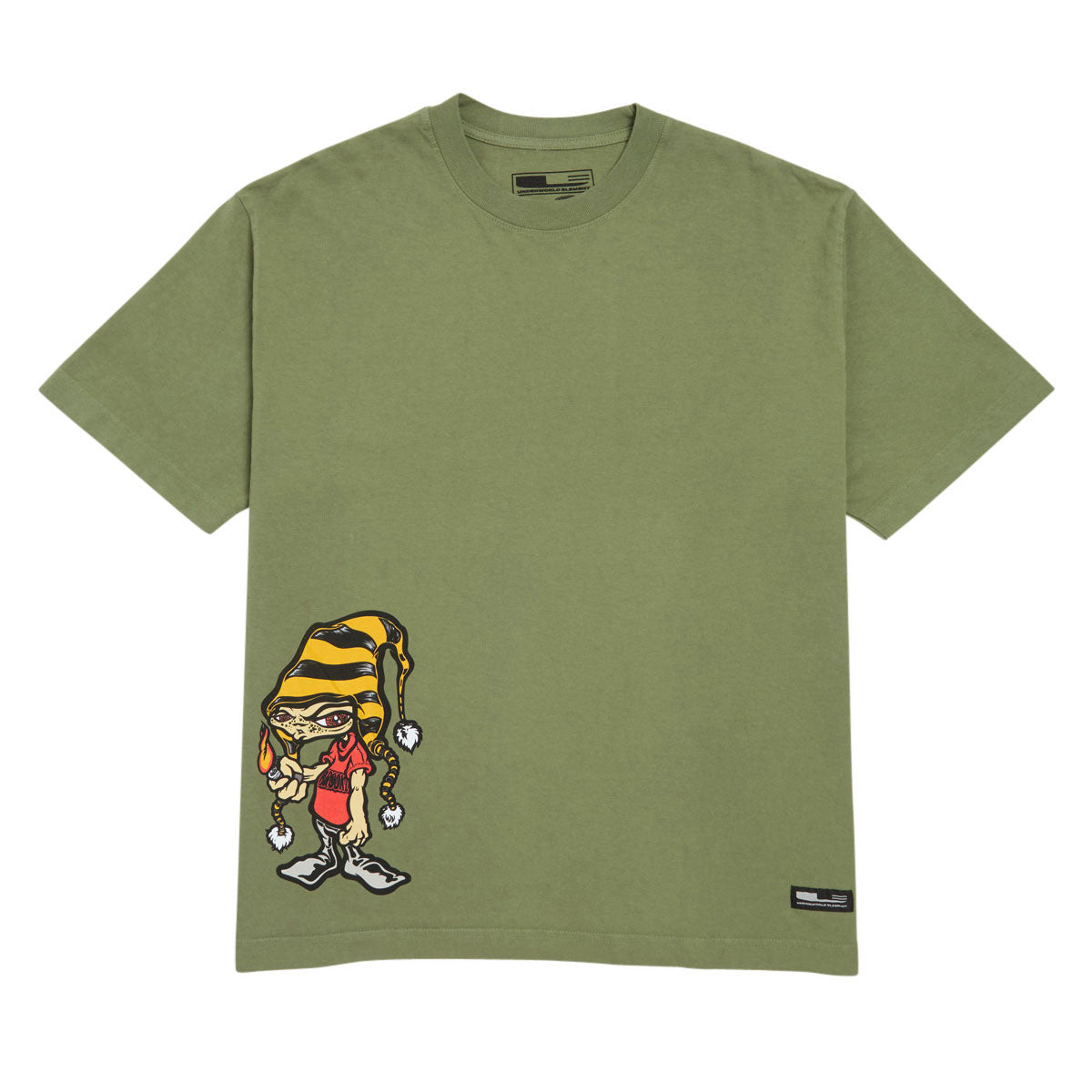 Underworld Element Pang Guaranteed Fresh T-Shirt - Light Olive image 1