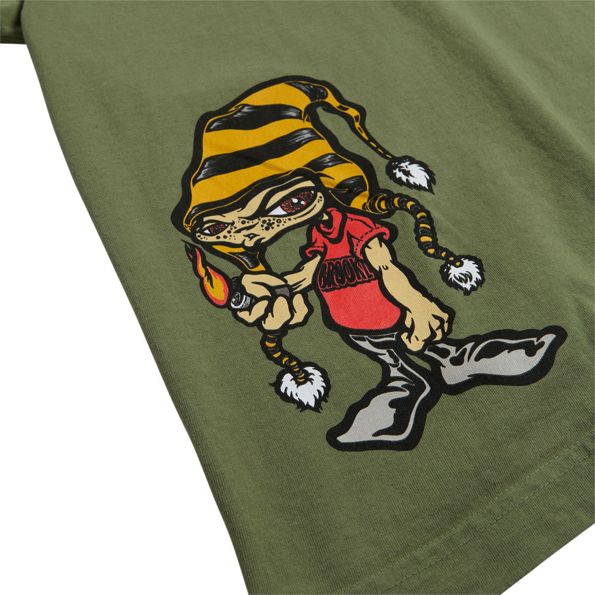 Underworld Element Pang Guaranteed Fresh T-Shirt - Light Olive image 3