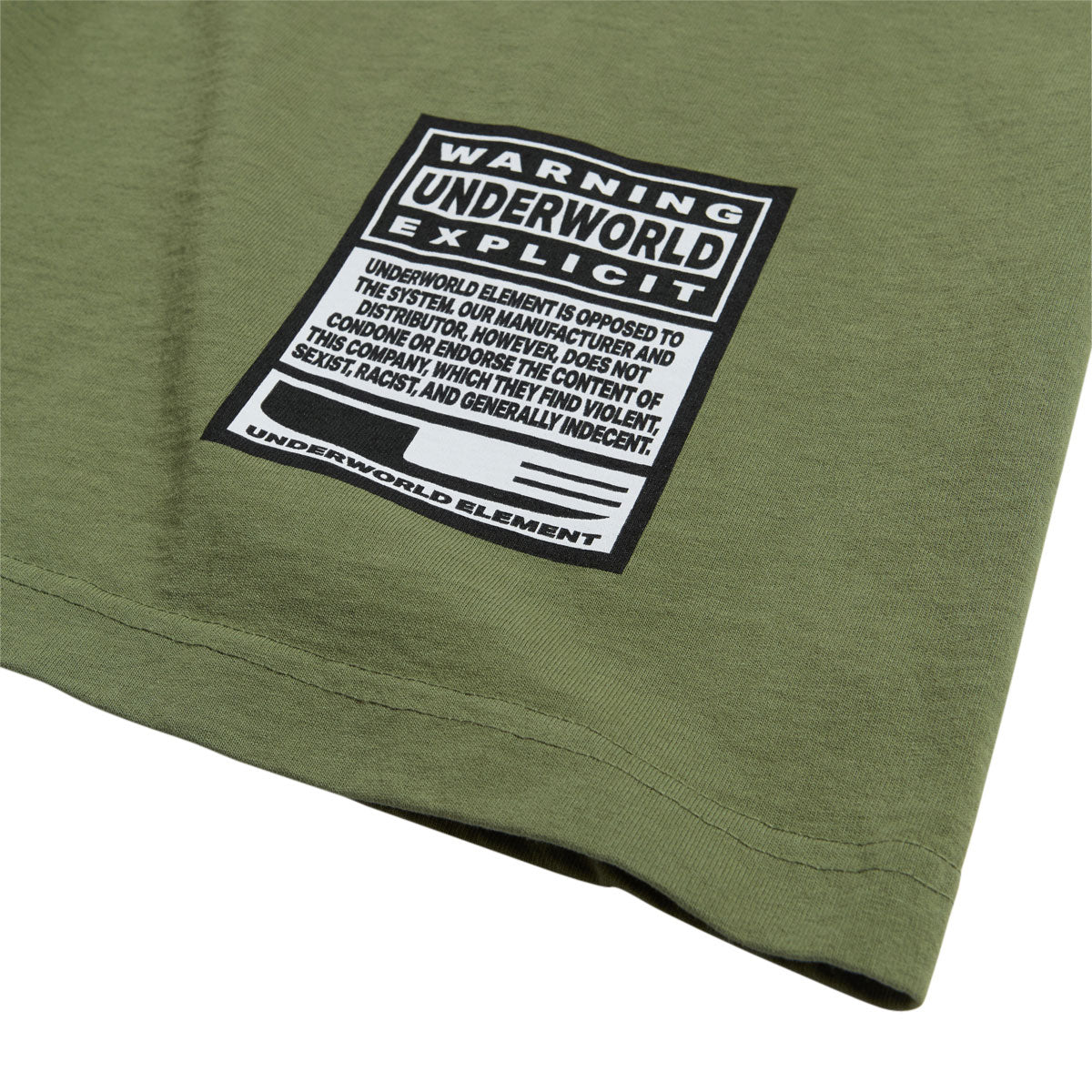 Underworld Element Explode T-Shirt - Light Olive image 5