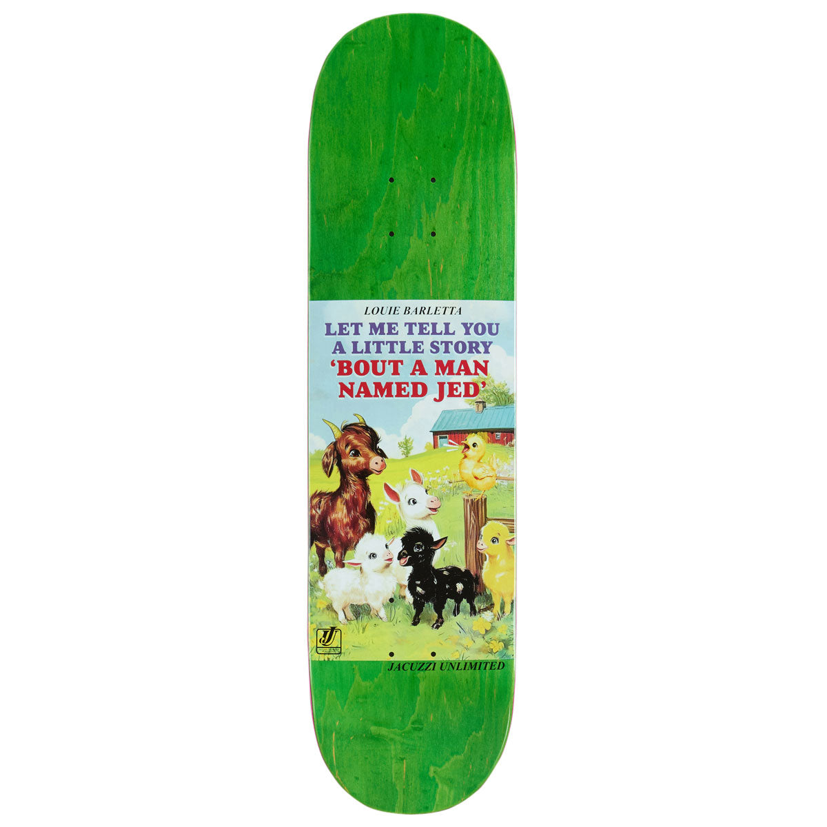 Jacuzzi Unlimited Louie Barletta Storybook EX7 Skateboard Deck - 8.25