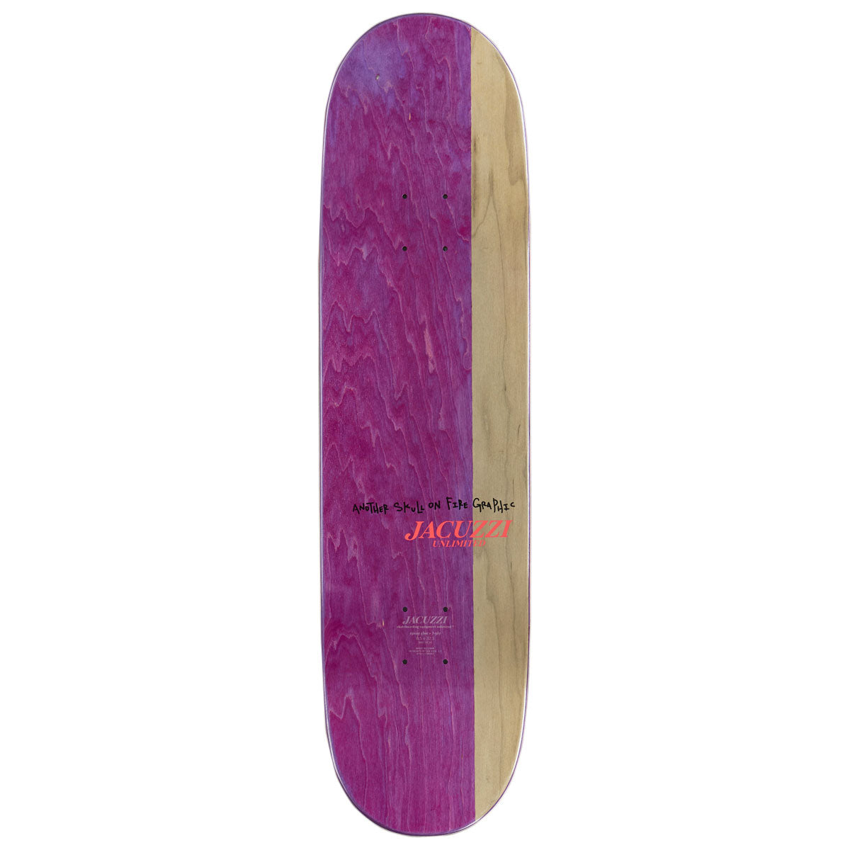 Jacuzzi Unlimited John Dilo Skull Cycle Wheel Wells EX7 Skateboard Deck - 8.50