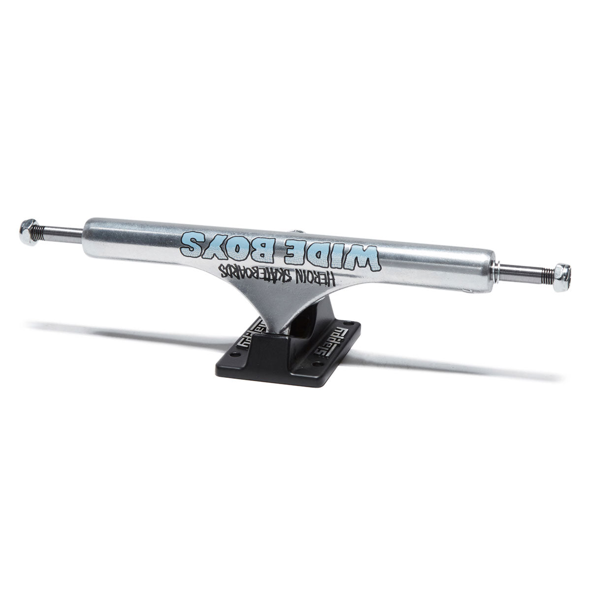 Slappy ST1 Hollow Wide Boy Skateboard Trucks - Polished/Black - 10.50