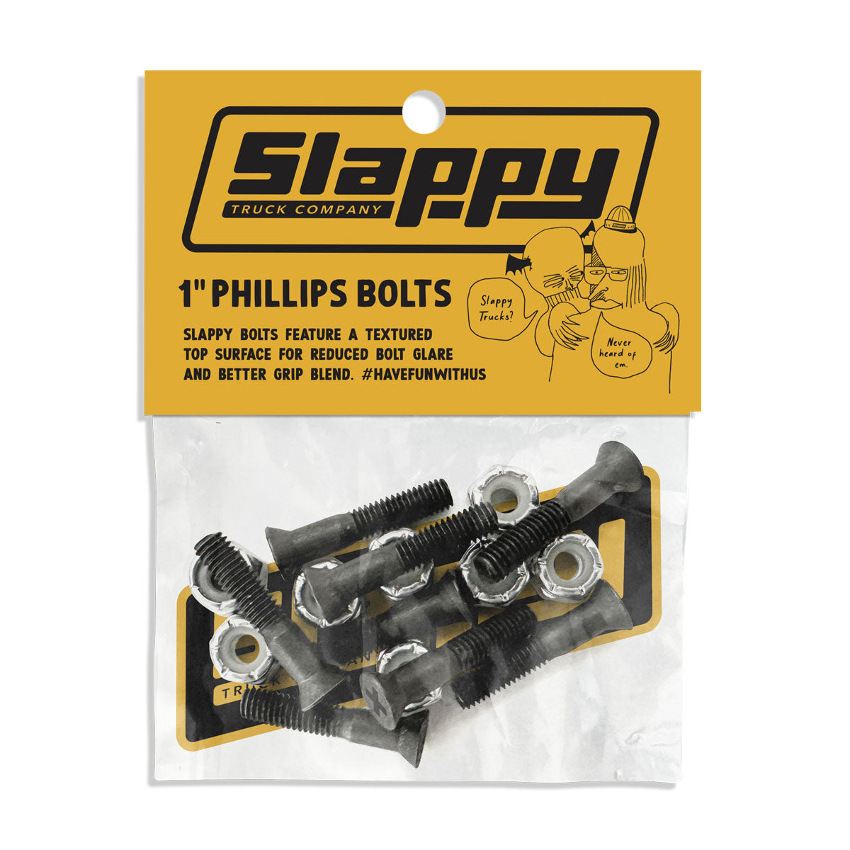Slappy Phillips Grip Tip Bolts Hardware - Black - 1