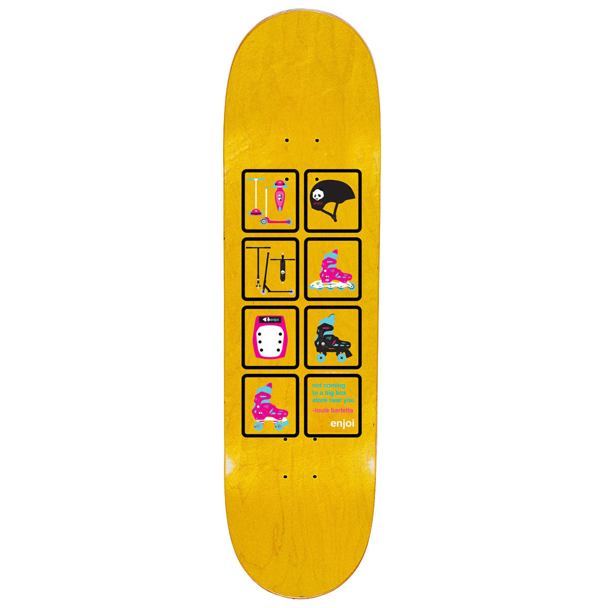 Enjoi Big Box Roller Blades R7 Skateboard Deck - Orange - 8.50