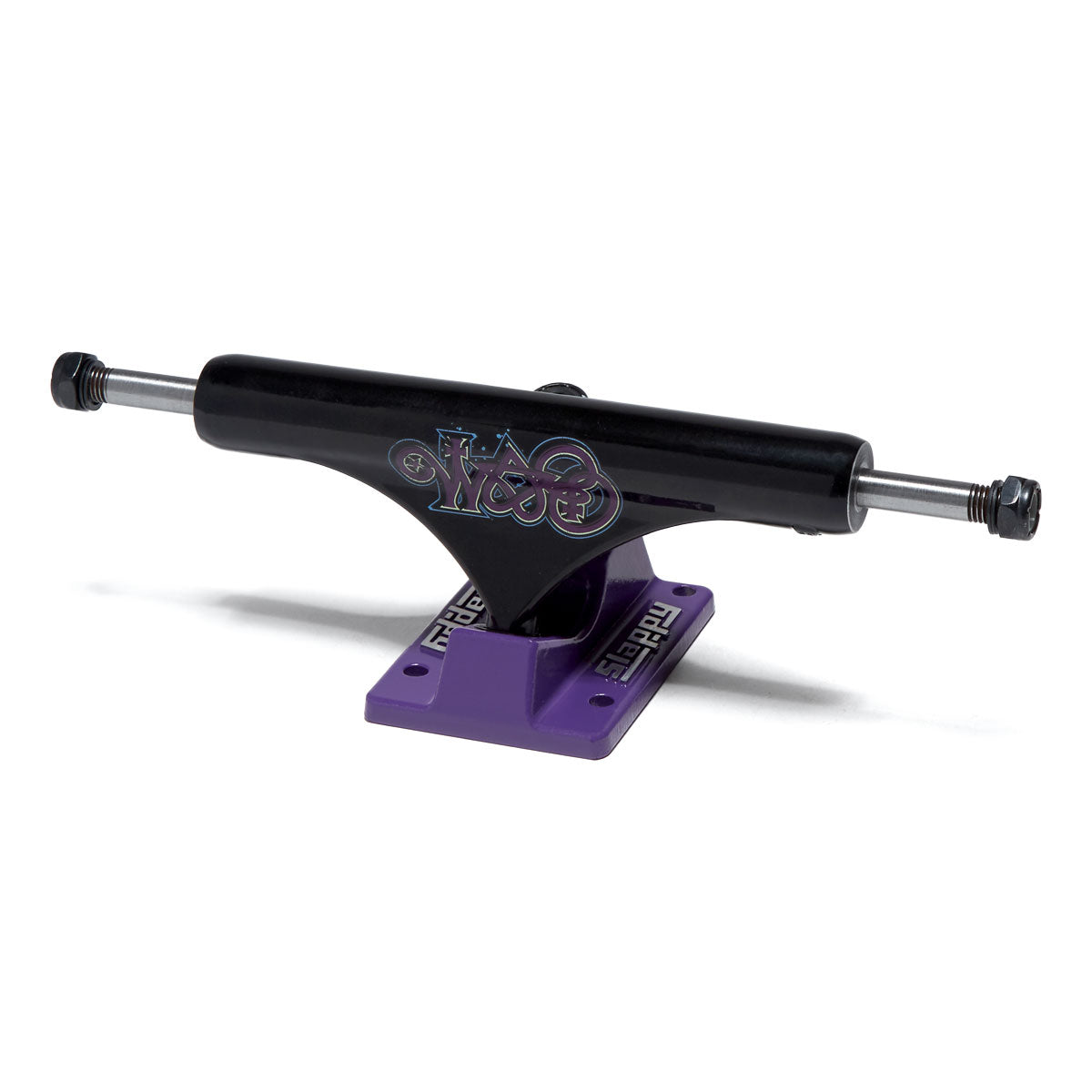 Slappy ST1 Hollow Bam Skateboard Trucks - Black/Purple - 8.25
