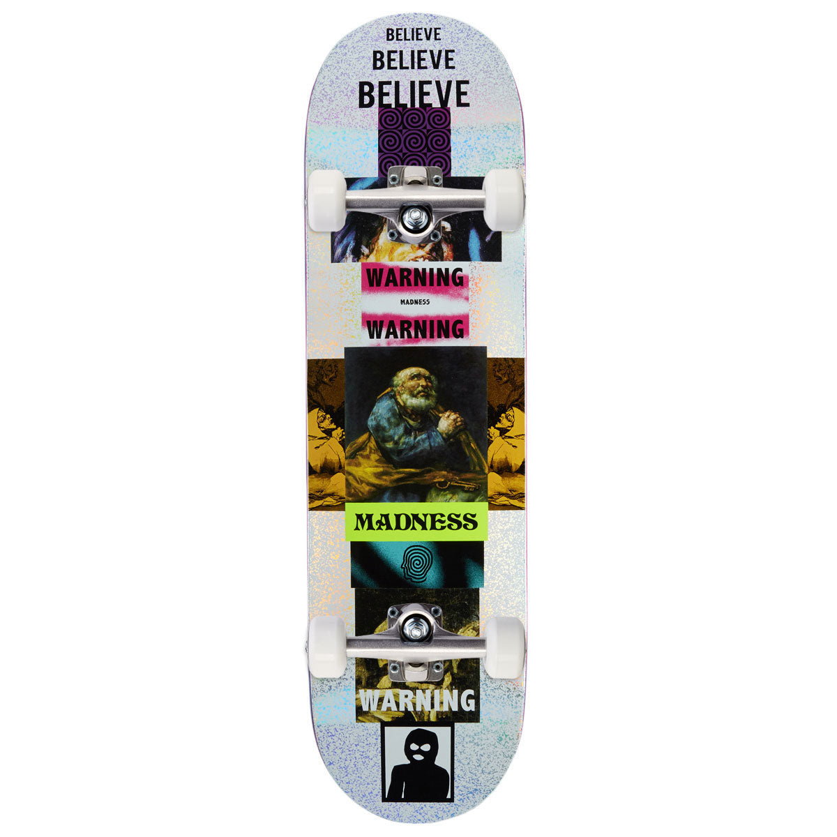 Madness Believe R7 Skateboard Complete - Holographic - 8.50
