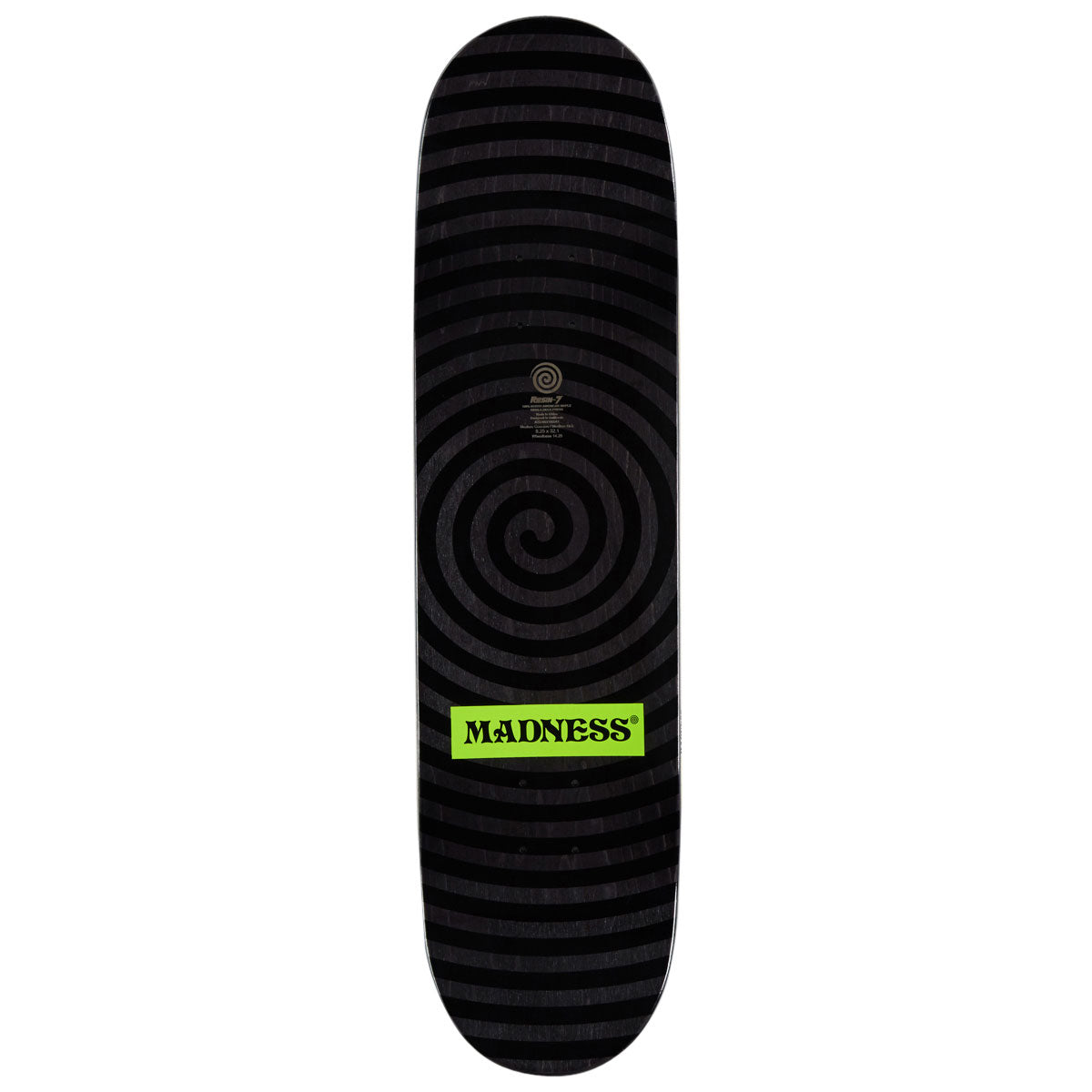 Madness Repeat Offender R7 Skateboard Complete - Safety Yellow/Holographic - 8.25