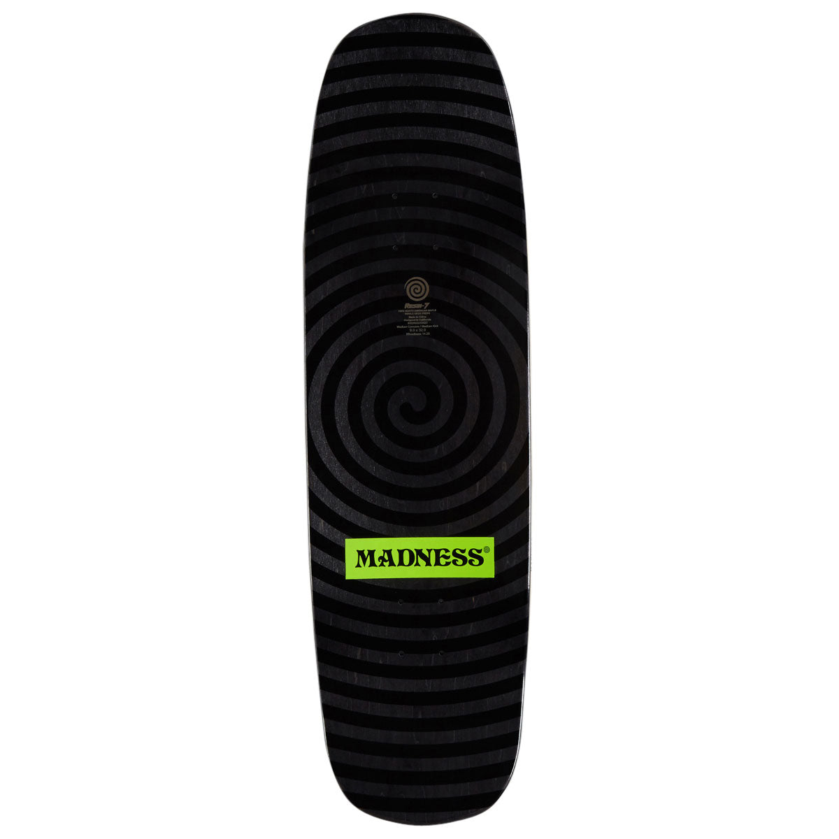 Madness Son R7 Skateboard Deck - Black - 9.00