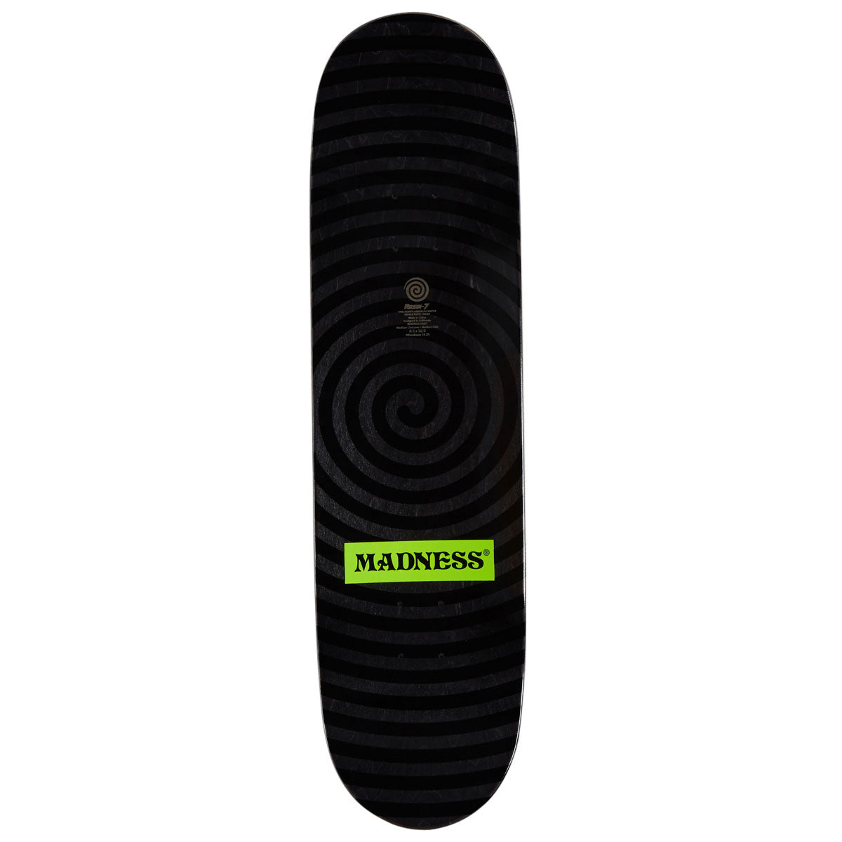 Madness Son R7 Skateboard Deck - Black - 8.50