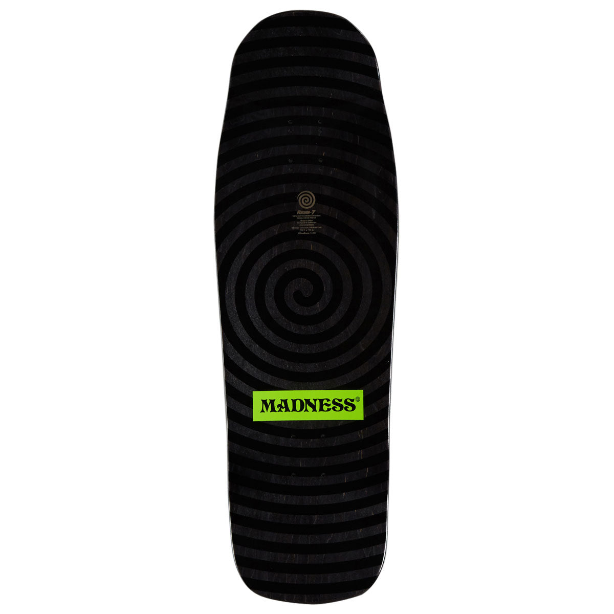 Madness Split R7 Skateboard Deck - Safety Yellow/Holographic - 10.00