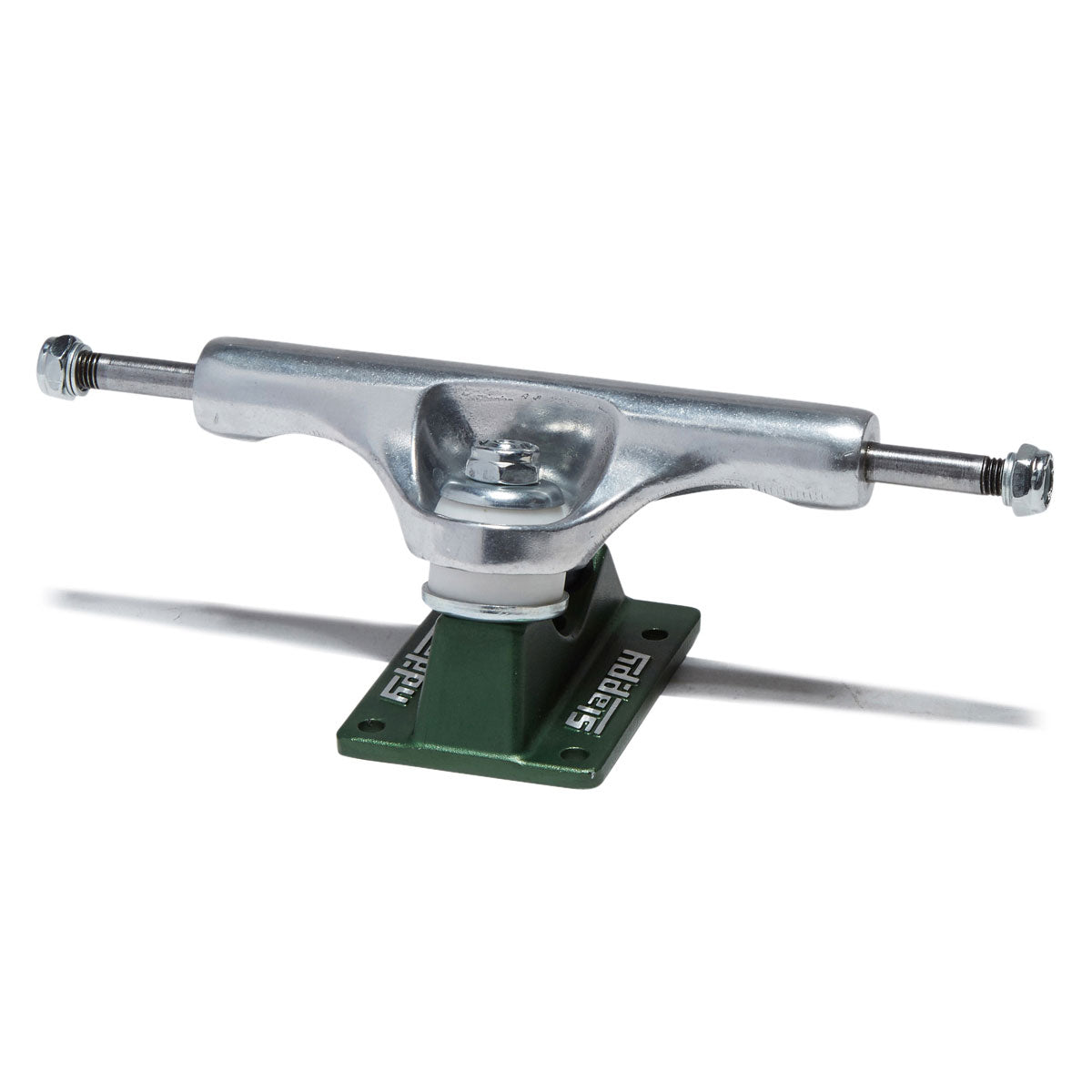 Slappy ST1 Hollow Lights Skateboard Trucks - Polished/Gunmetal Green - 8.00