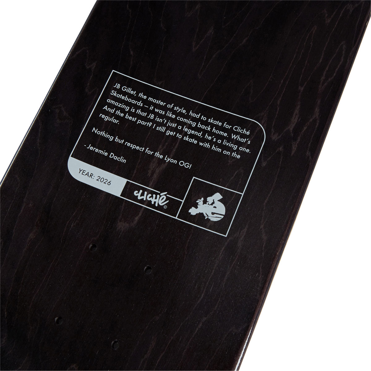 Cliché JB Lyon Skateboard Deck - 8.00