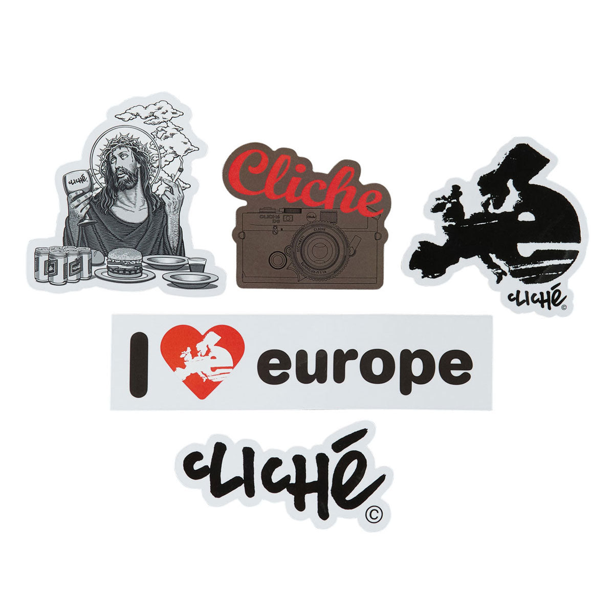 Cliché Summer 26 5 Pack Of Stickers - Assorted image 1