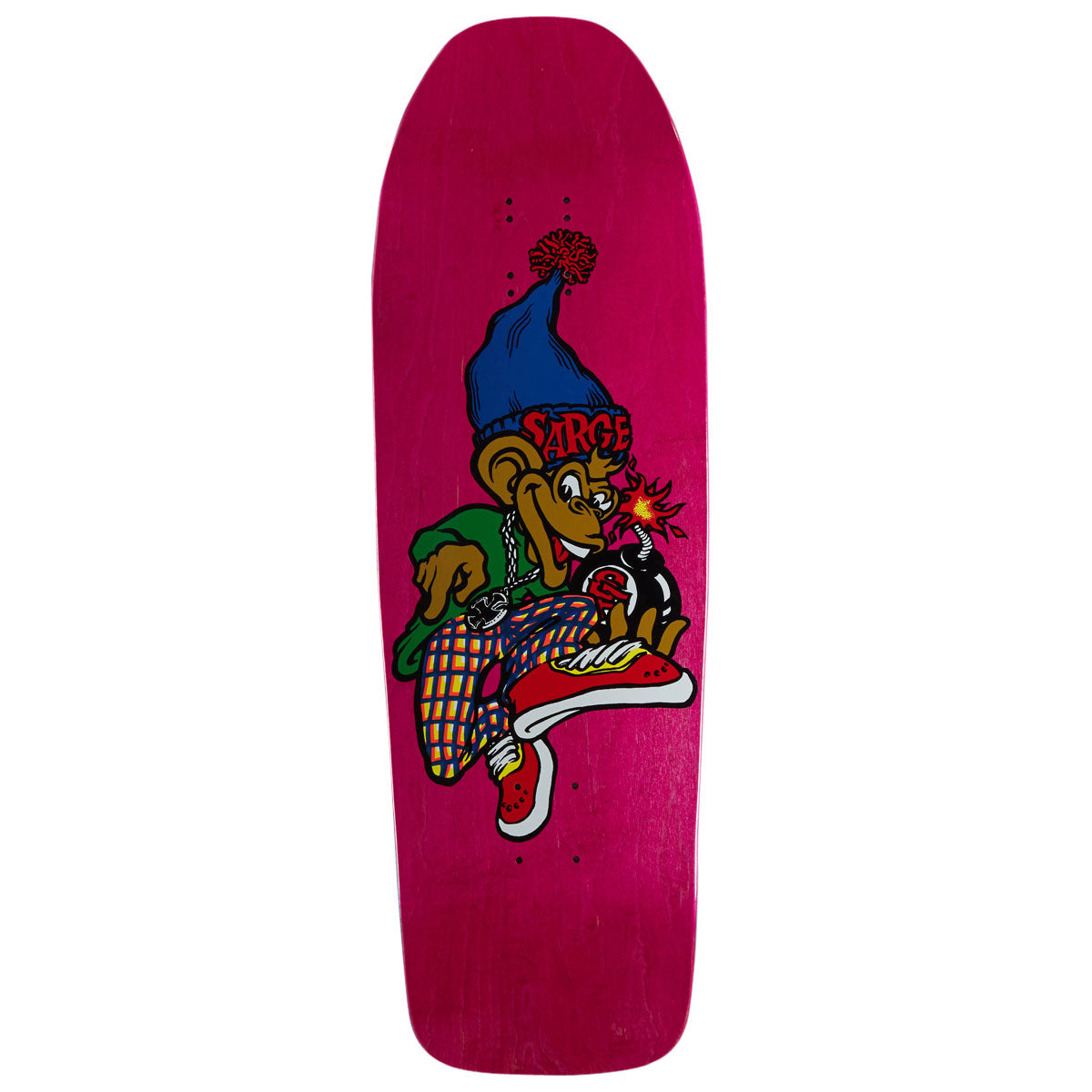 New Deal Danny Sargent Monkey Bomb Skateboard Deck - 9.62