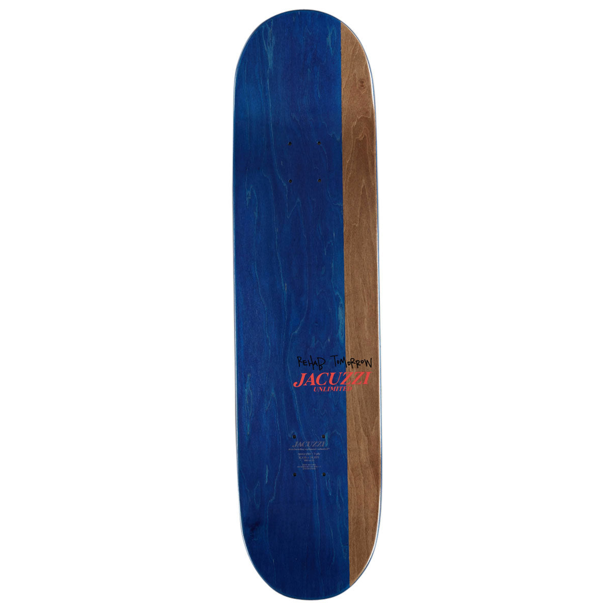 Jacuzzi Unlimited Zander Mitchell Fedora EX7 Skateboard Deck - Light Blue - 8.125