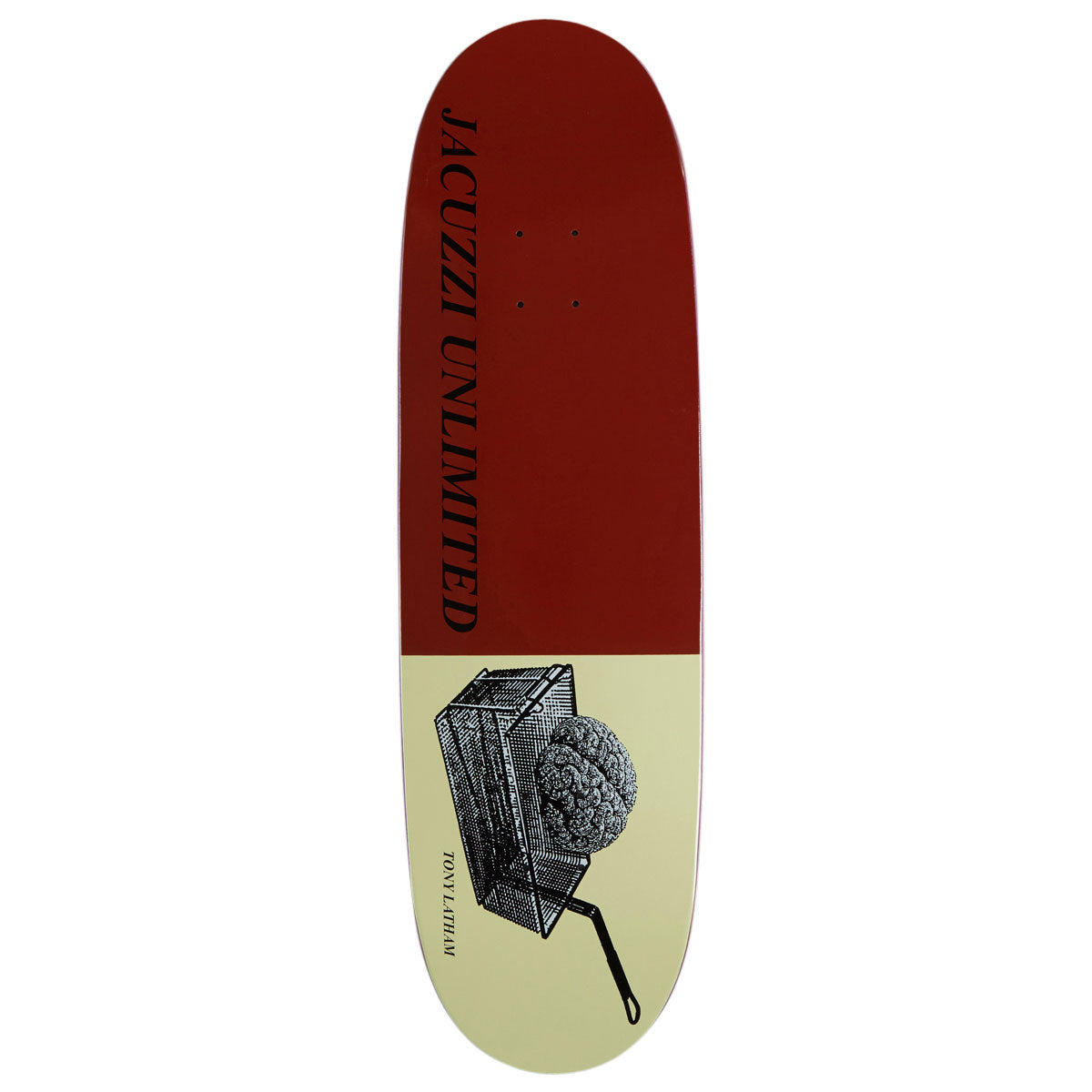 Jacuzzi Unlimited Tony Latham Deep Fried EX7 Skateboard Deck - Burgundy - 9.125
