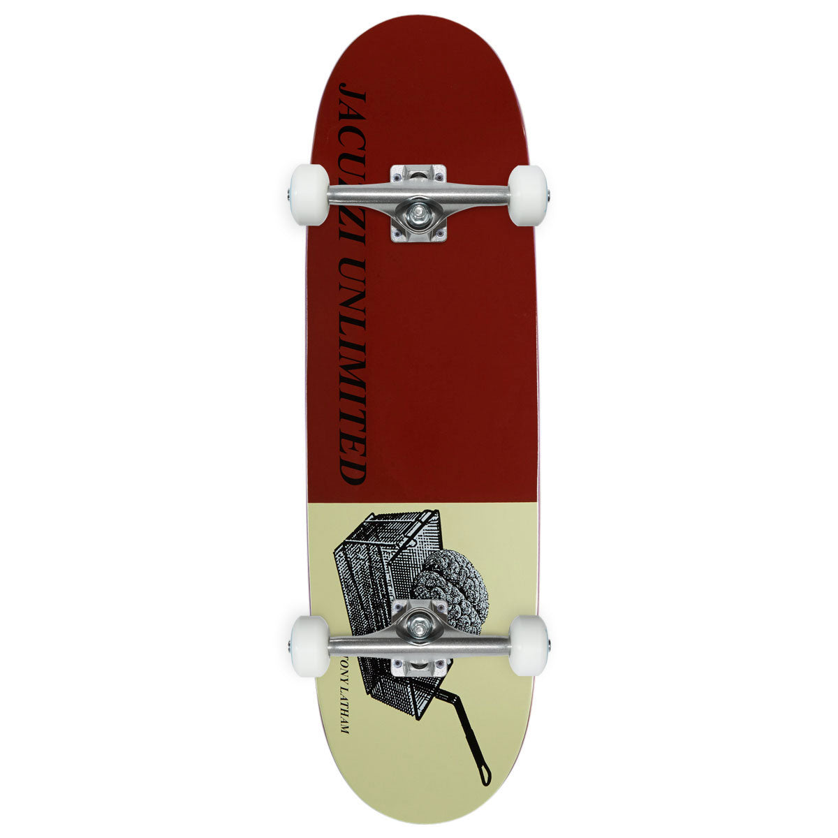 Jacuzzi Unlimited Tony Latham Deep Fried EX7 Skateboard Complete - Burgundy - 9.125