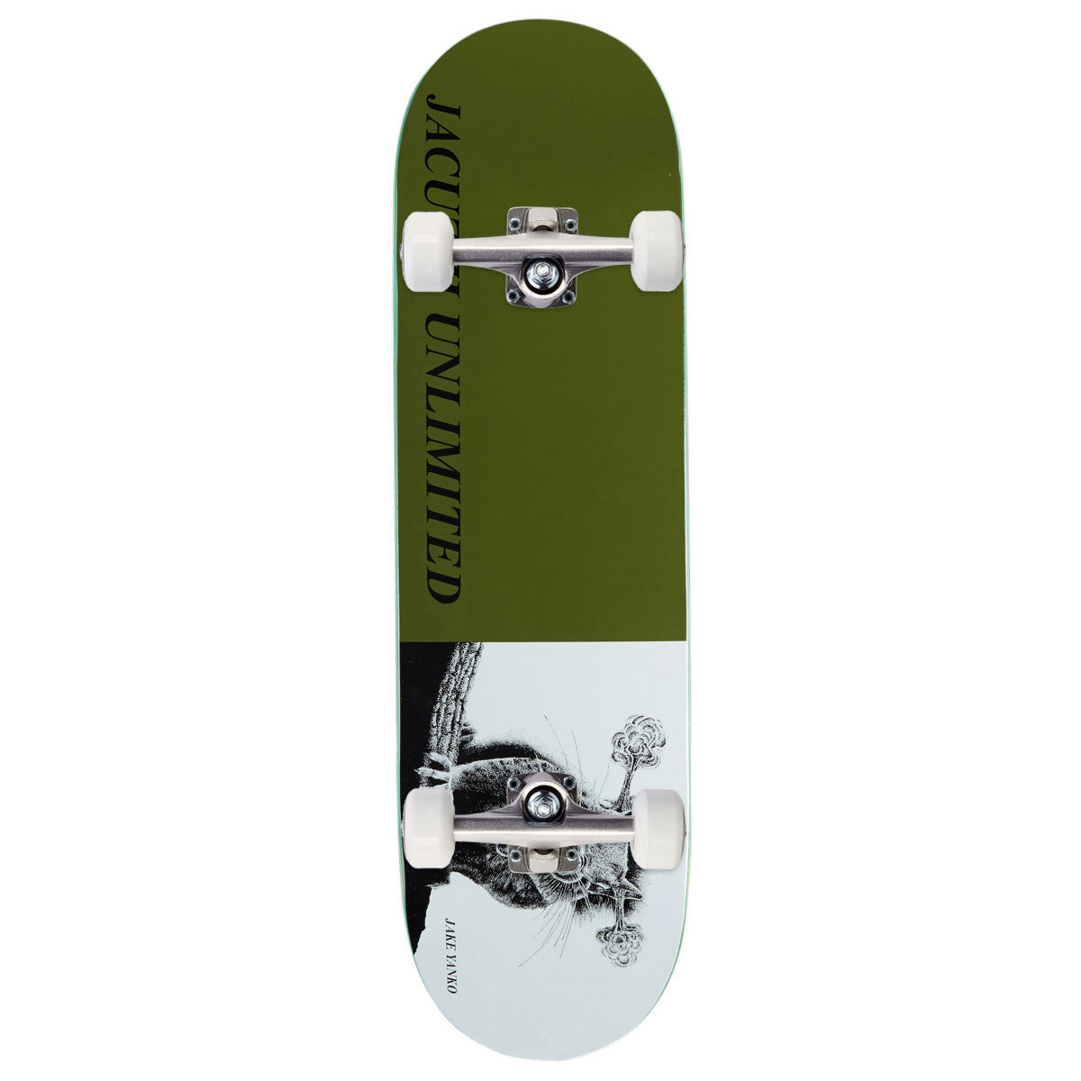 Jacuzzi Unlimited Jake Yanko Rabid EX7 Skateboard Complete - Green - 8.75