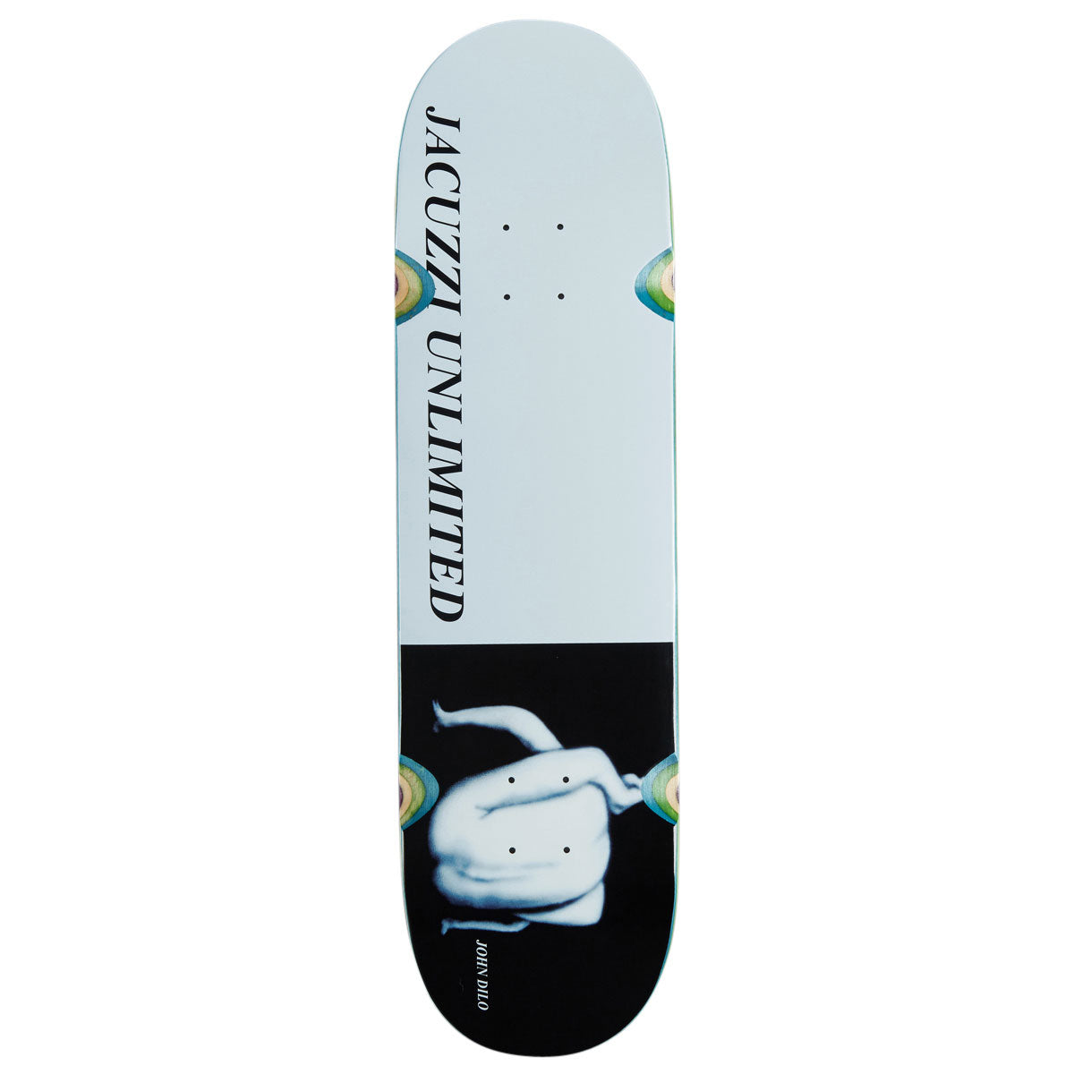 Jacuzzi Unlimited John Dilo Suck Me EX7 Skateboard Deck - Cool Grey - 8.50