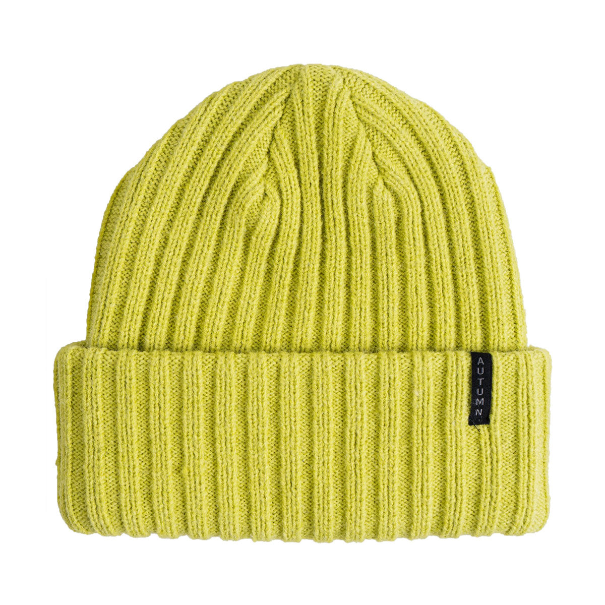 Autumn Wide Wale Beanie - Chartreuse image 1