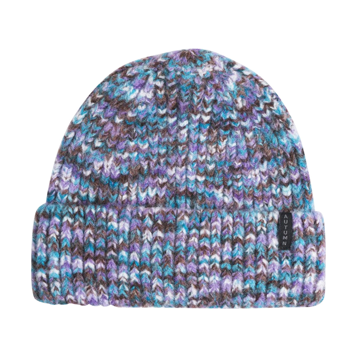 Autumn Marble Knit Beanie - Plum image 1